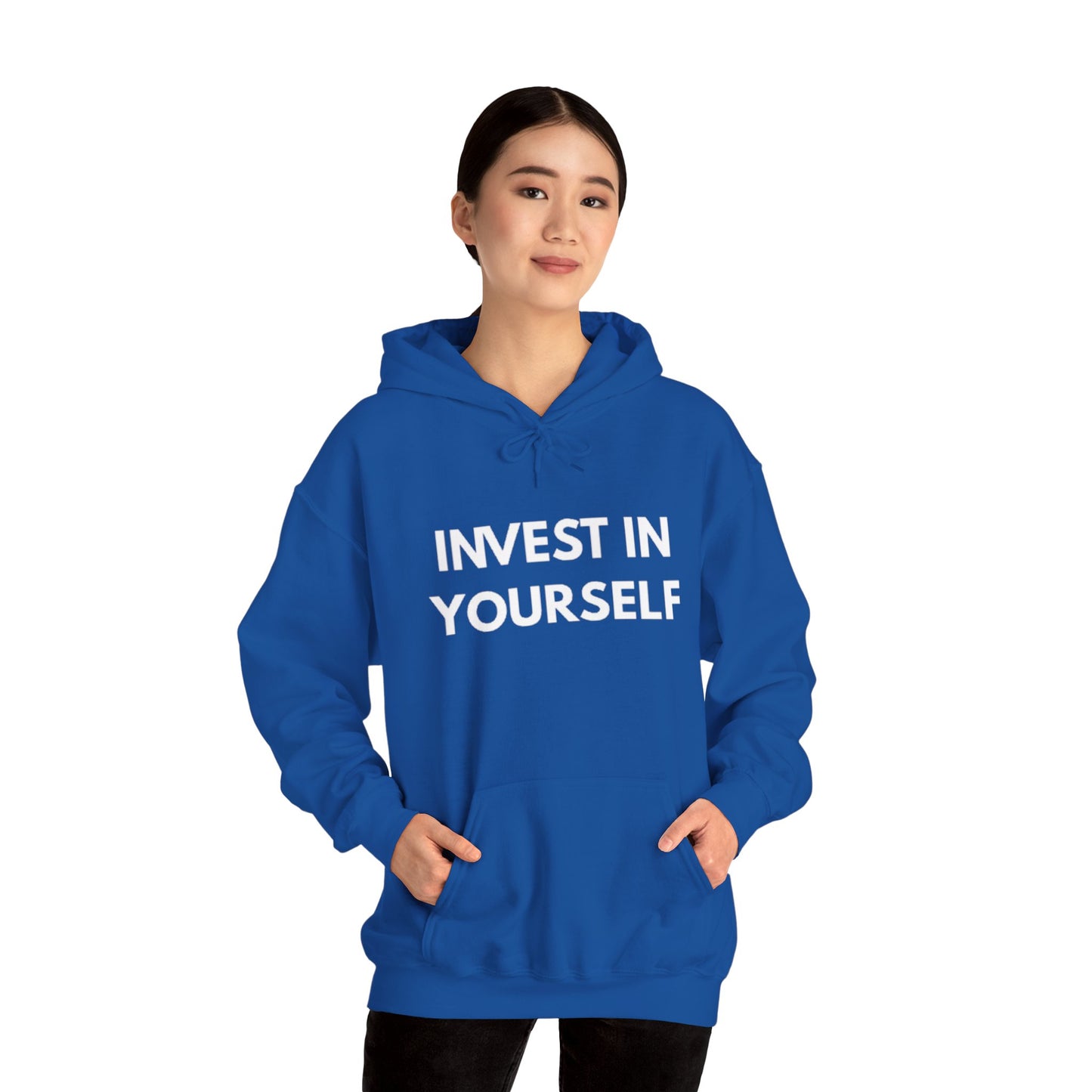 Invest In Yourself Hoodie, Motivational Sweatshirt for Self-Care, Unisex Comfortable Hoodie, Gift for Friends, Cozy Everyday Wear