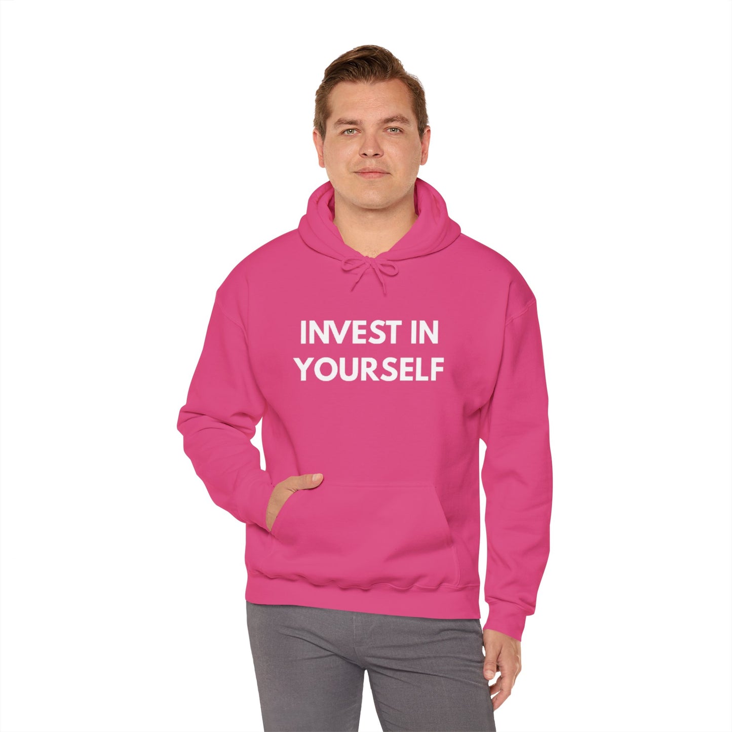 Invest In Yourself Hoodie, Motivational Sweatshirt for Self-Care, Unisex Comfortable Hoodie, Gift for Friends, Cozy Everyday Wear