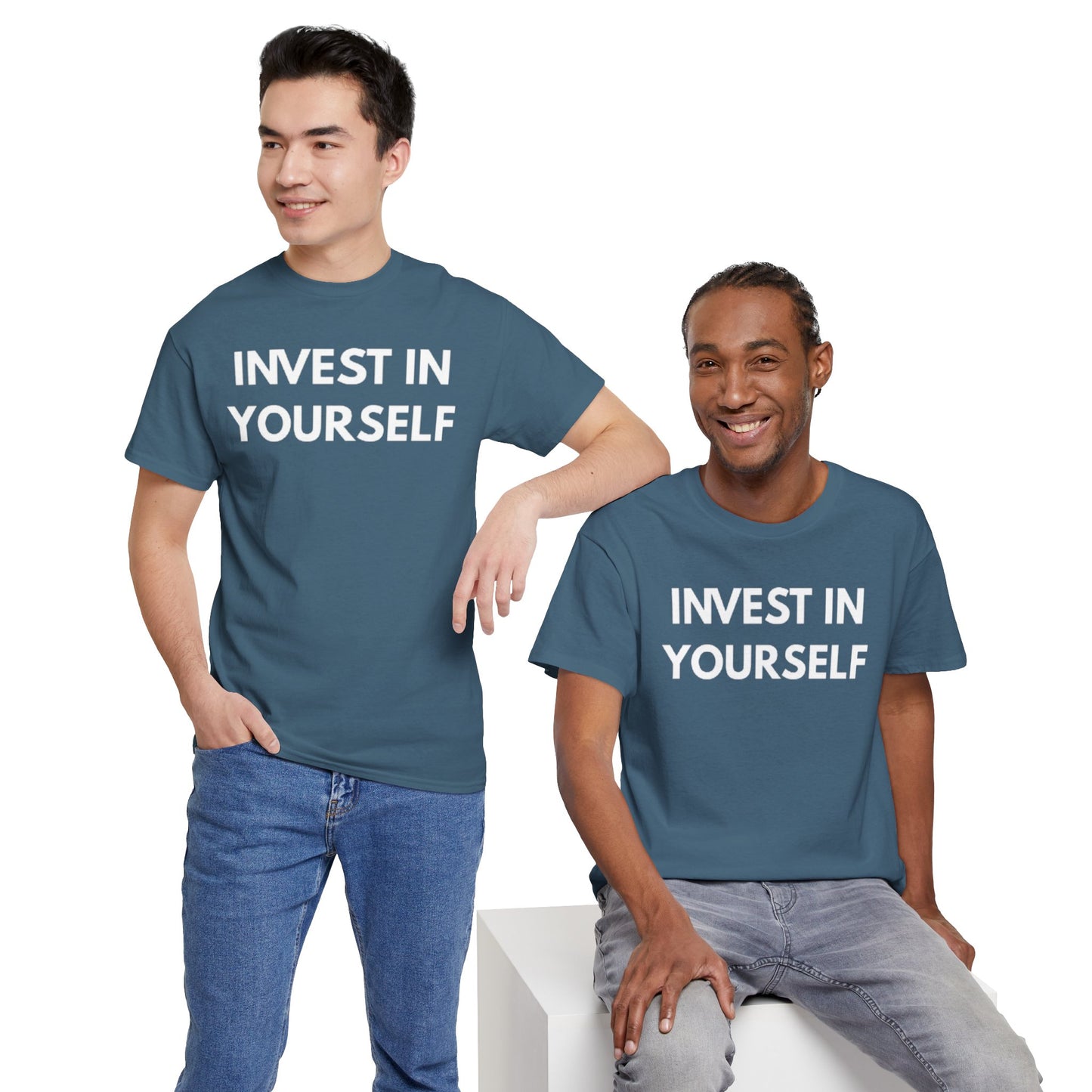Empowering Message Tee - Invest in Yourself, Motivational Shirt, Unisex Cotton Tee, Gift for Entrepreneurs, Self-Care Apparel, Daily [...]