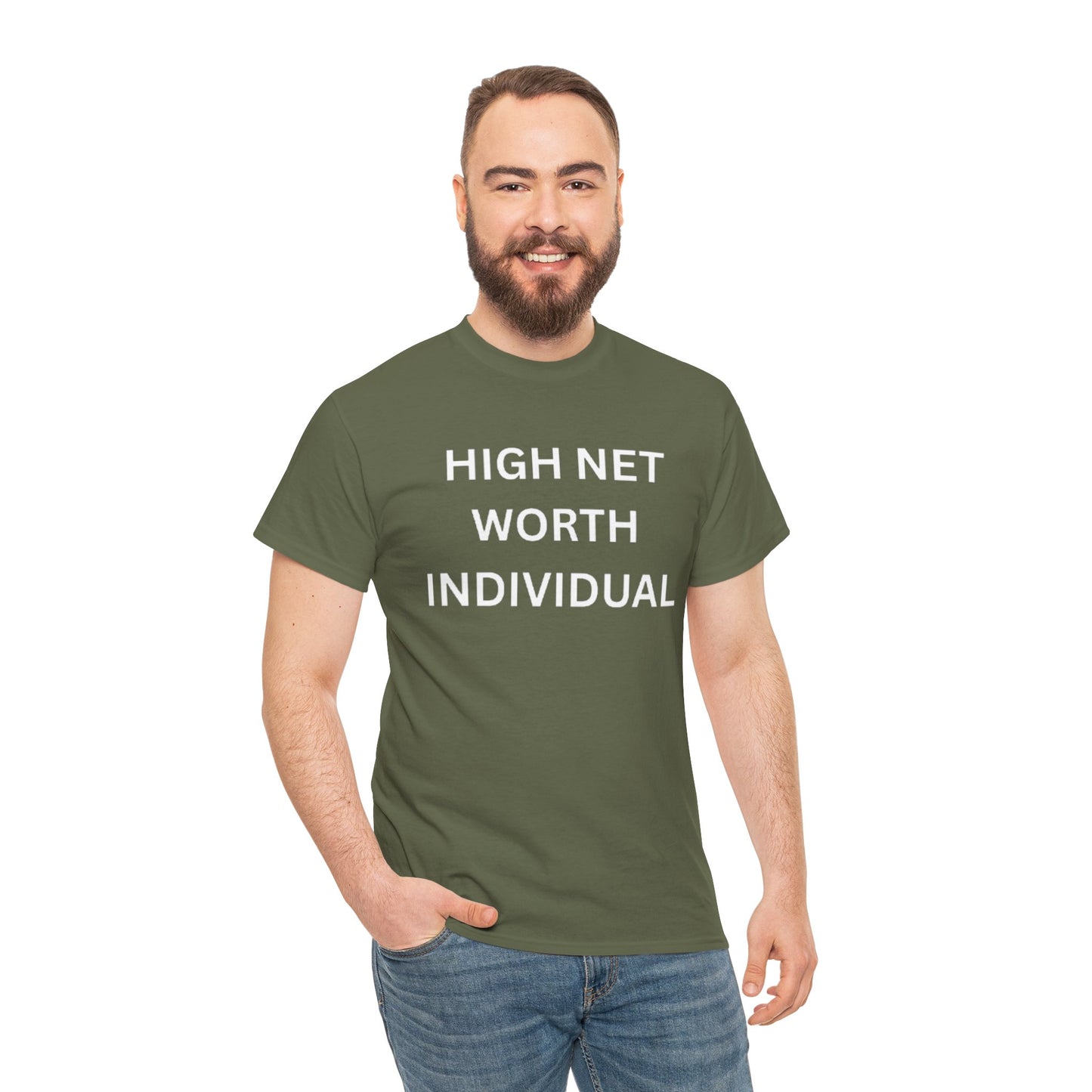 High Net Worth Individual Tee, Funny T-Shirt, Gift for Wealthy Friends, Casual Wear, Everyday Humor Shirt, Budget Friendly Style