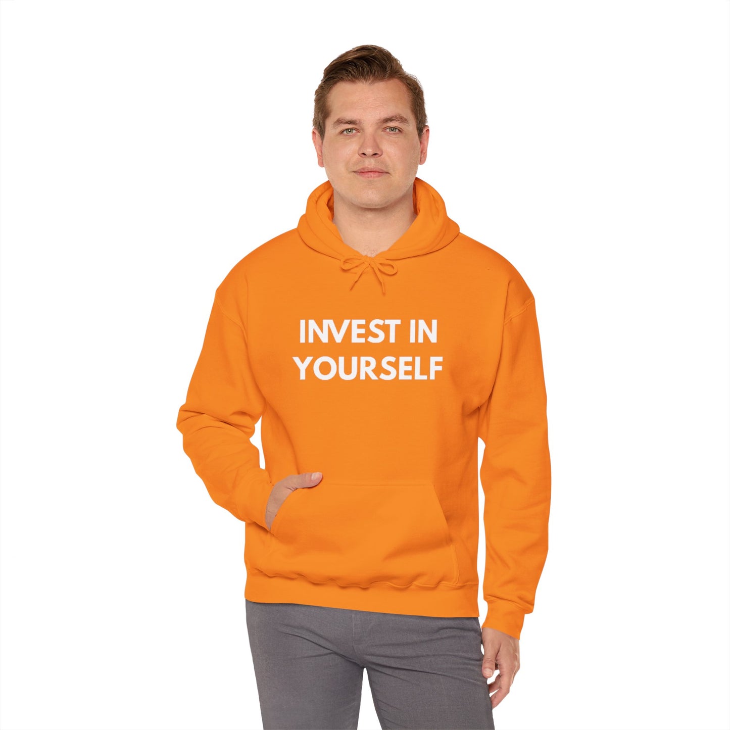 Invest In Yourself Hoodie, Motivational Sweatshirt for Self-Care, Unisex Comfortable Hoodie, Gift for Friends, Cozy Everyday Wear