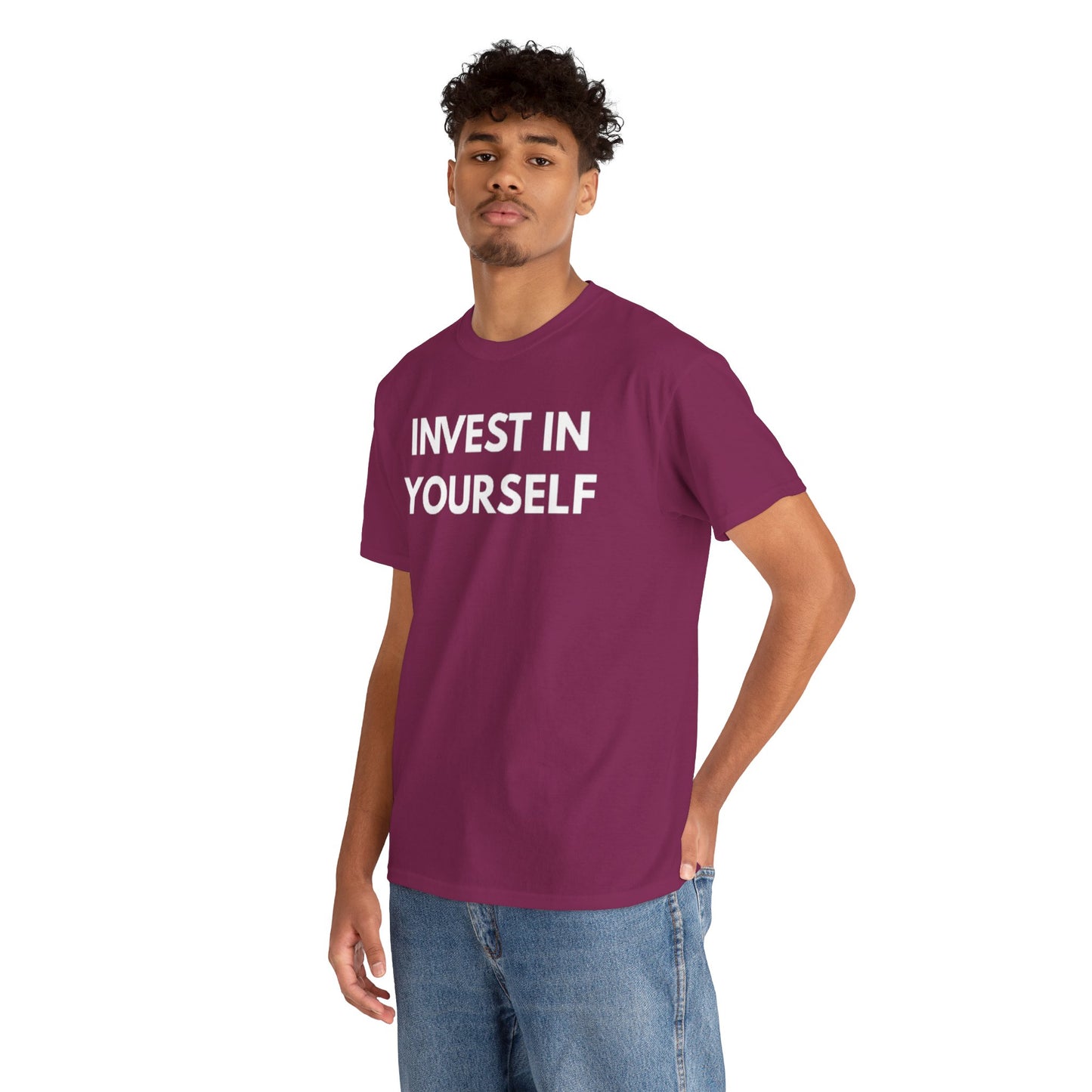 Empowering Message Tee - Invest in Yourself, Motivational Shirt, Unisex Cotton Tee, Gift for Entrepreneurs, Self-Care Apparel, Daily [...]