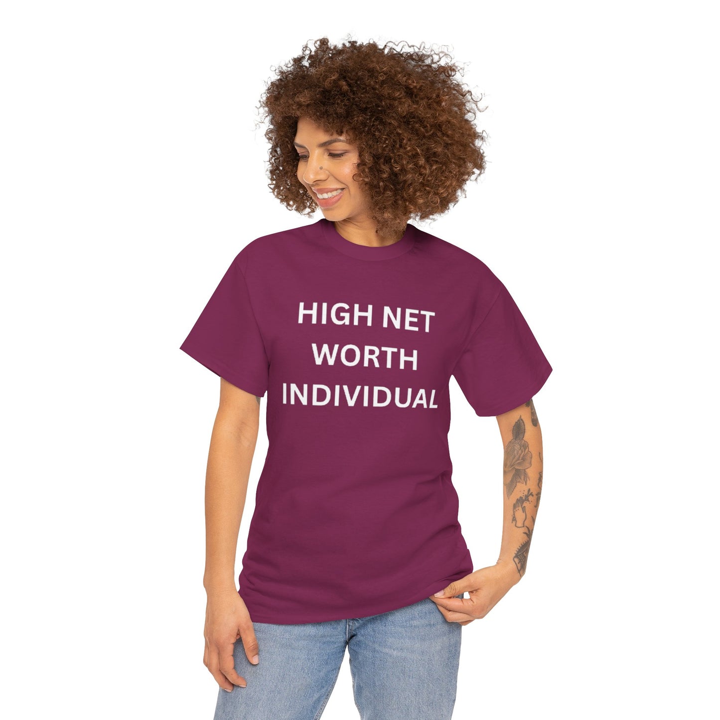 High Net Worth Individual Tee, Funny T-Shirt, Gift for Wealthy Friends, Casual Wear, Everyday Humor Shirt, Budget Friendly Style