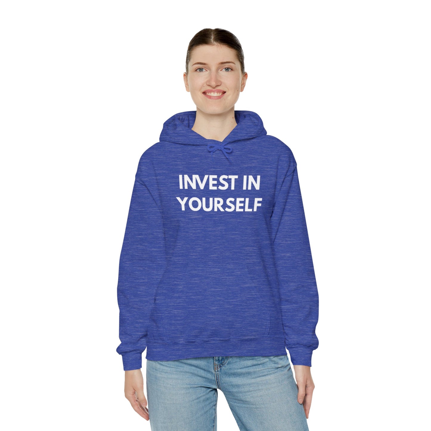 Invest In Yourself Hoodie, Motivational Sweatshirt for Self-Care, Unisex Comfortable Hoodie, Gift for Friends, Cozy Everyday Wear
