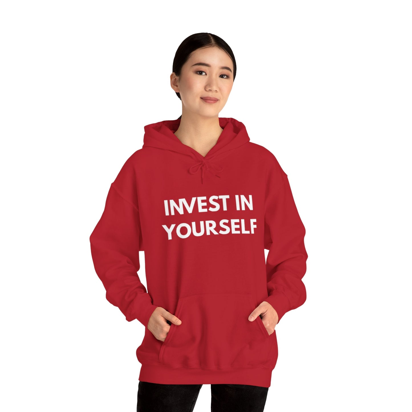 Invest In Yourself Hoodie, Motivational Sweatshirt for Self-Care, Unisex Comfortable Hoodie, Gift for Friends, Cozy Everyday Wear