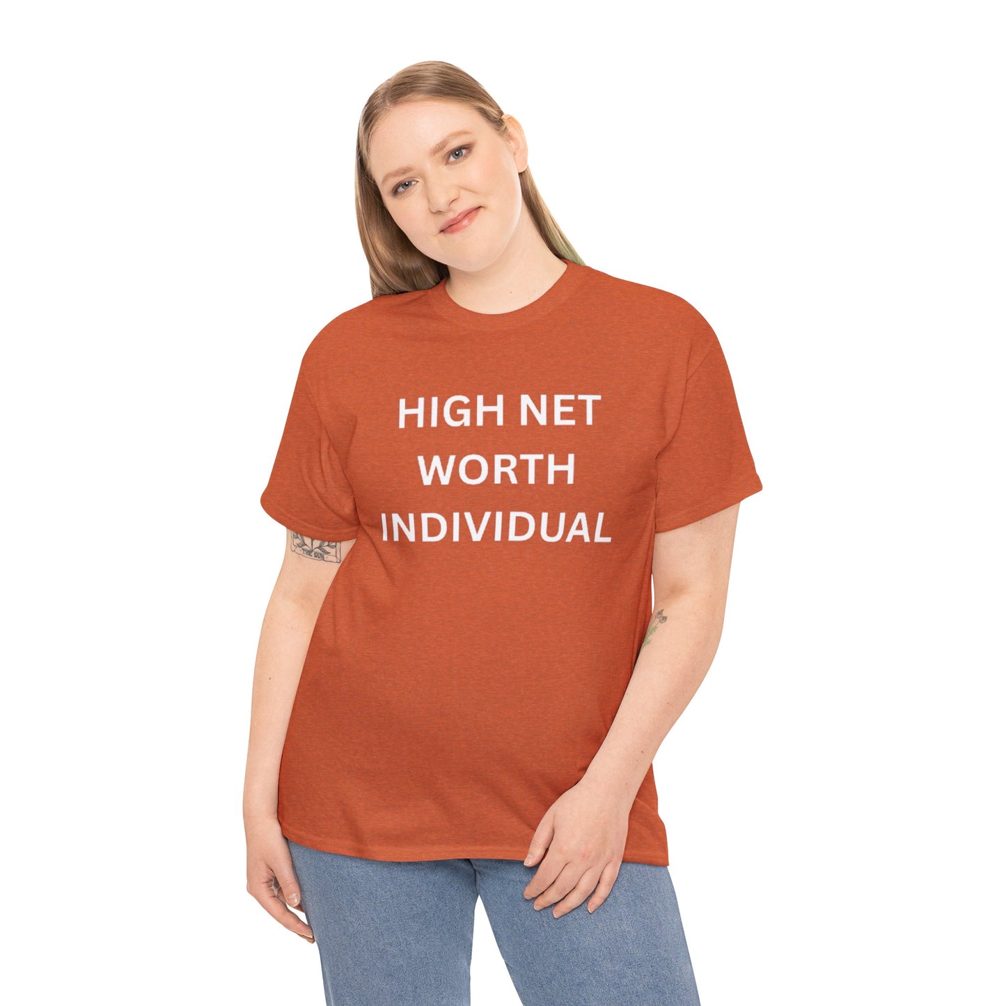 High Net Worth Individual Tee, Funny T-Shirt, Gift for Wealthy Friends, Casual Wear, Everyday Humor Shirt, Budget Friendly Style