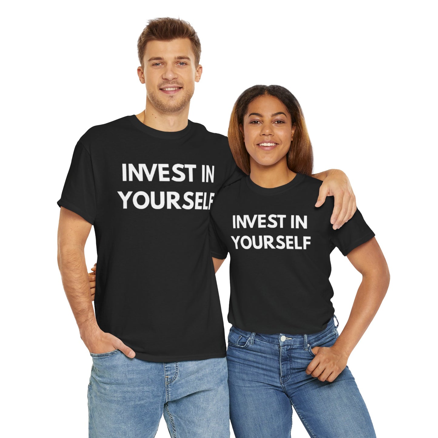 Empowering Message Tee - Invest in Yourself, Motivational Shirt, Unisex Cotton Tee, Gift for Entrepreneurs, Self-Care Apparel, Daily [...]