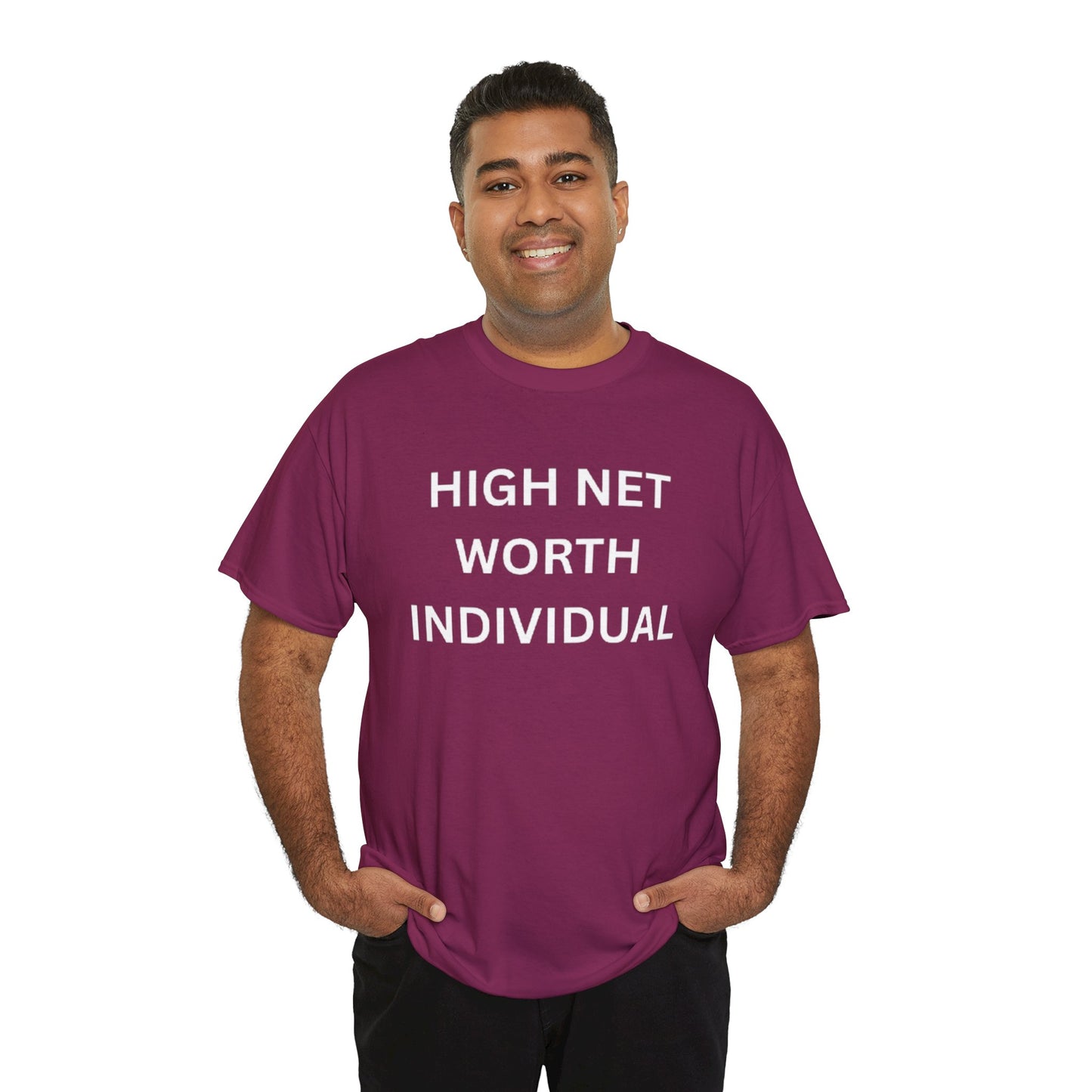 High Net Worth Individual Tee, Funny T-Shirt, Gift for Wealthy Friends, Casual Wear, Everyday Humor Shirt, Budget Friendly Style
