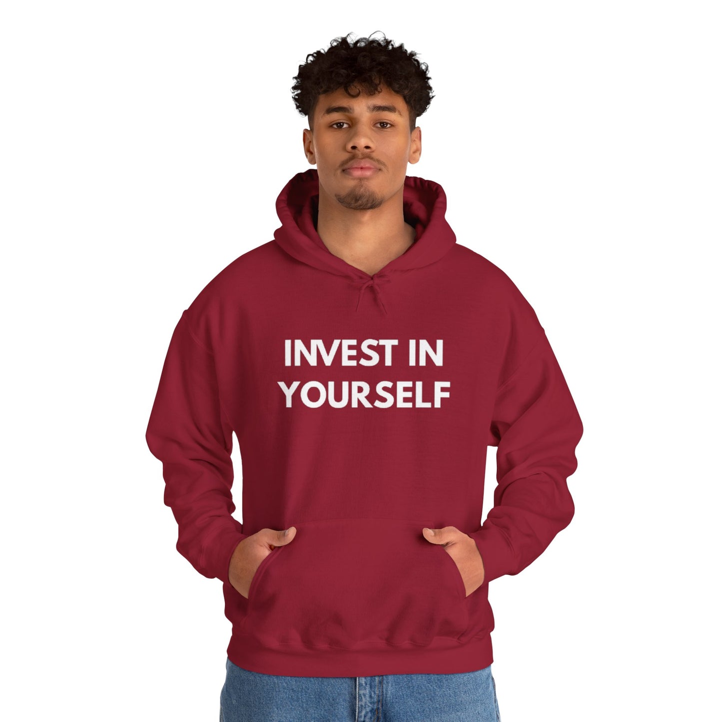 Invest In Yourself Hoodie, Motivational Sweatshirt for Self-Care, Unisex Comfortable Hoodie, Gift for Friends, Cozy Everyday Wear