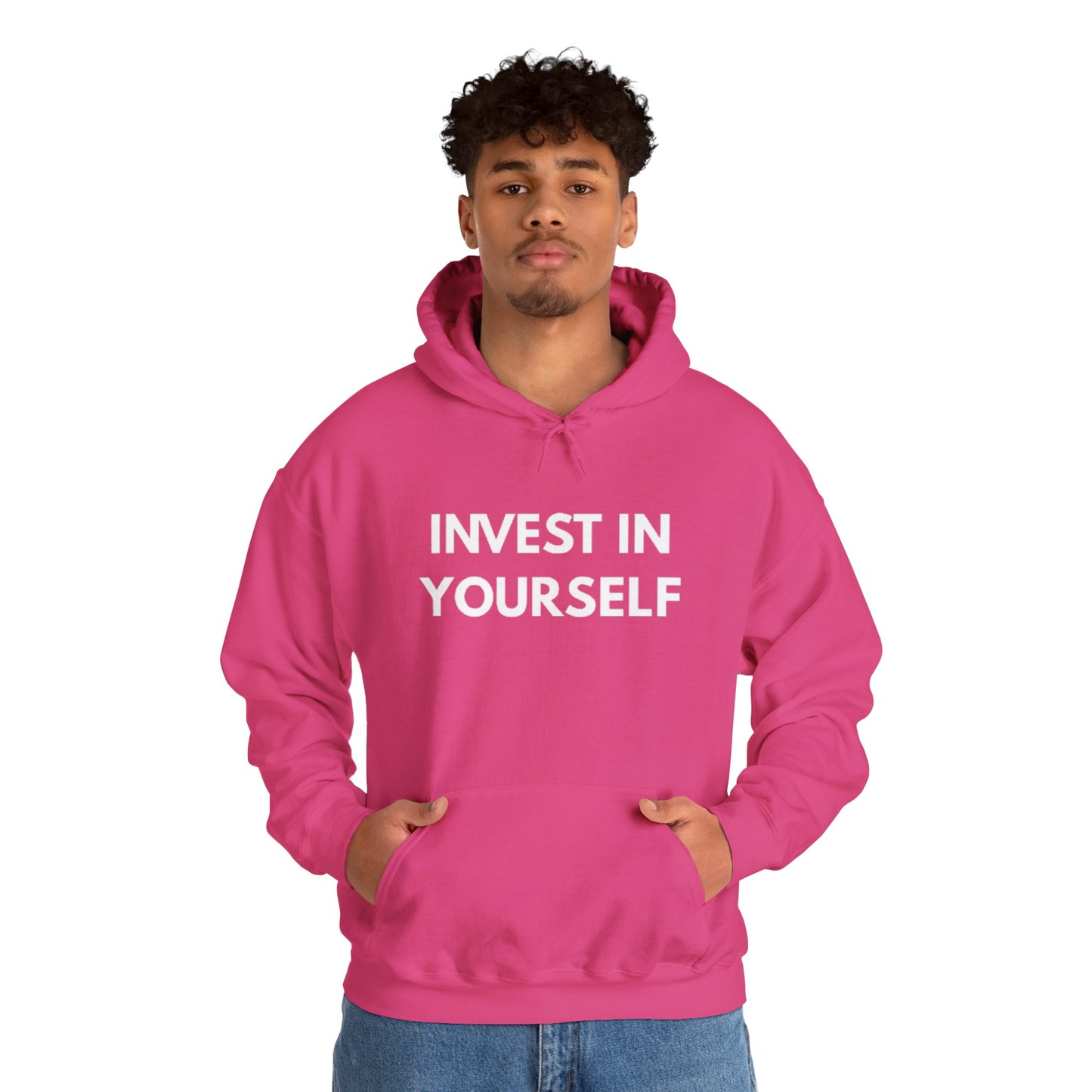 Invest In Yourself Hoodie, Motivational Sweatshirt for Self-Care, Unisex Comfortable Hoodie, Gift for Friends, Cozy Everyday Wear