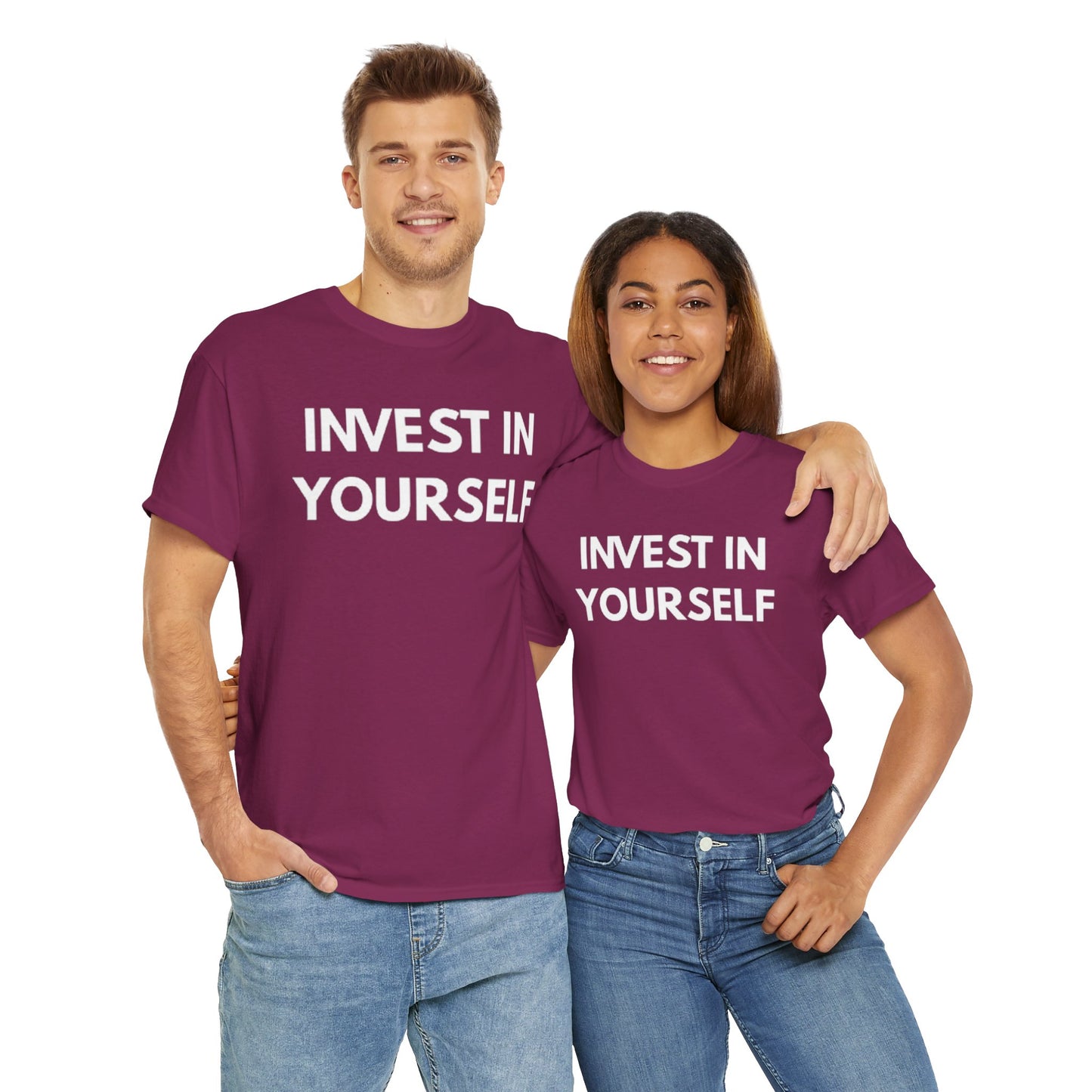 Empowering Message Tee - Invest in Yourself, Motivational Shirt, Unisex Cotton Tee, Gift for Entrepreneurs, Self-Care Apparel, Daily [...]