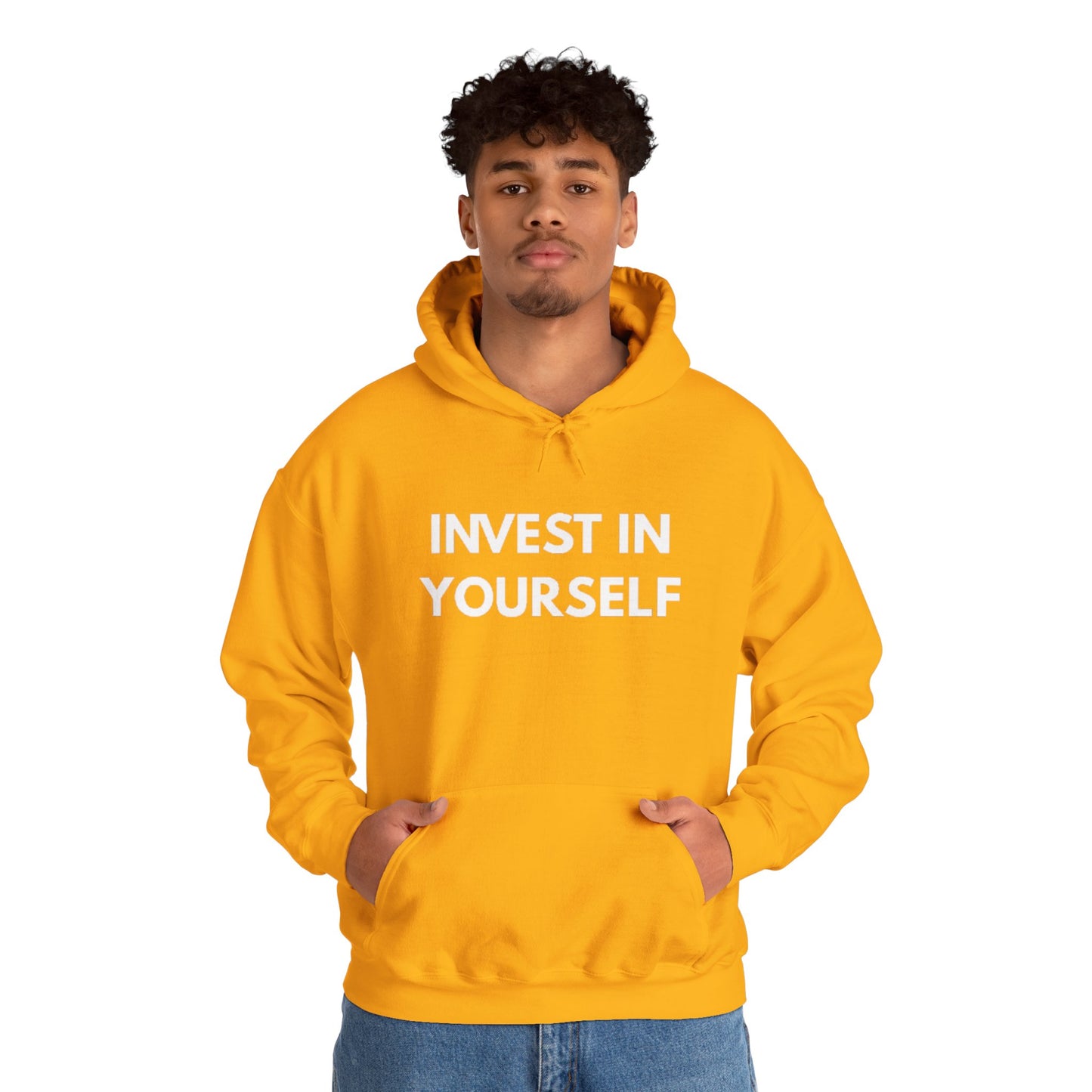 Invest In Yourself Hoodie, Motivational Sweatshirt for Self-Care, Unisex Comfortable Hoodie, Gift for Friends, Cozy Everyday Wear