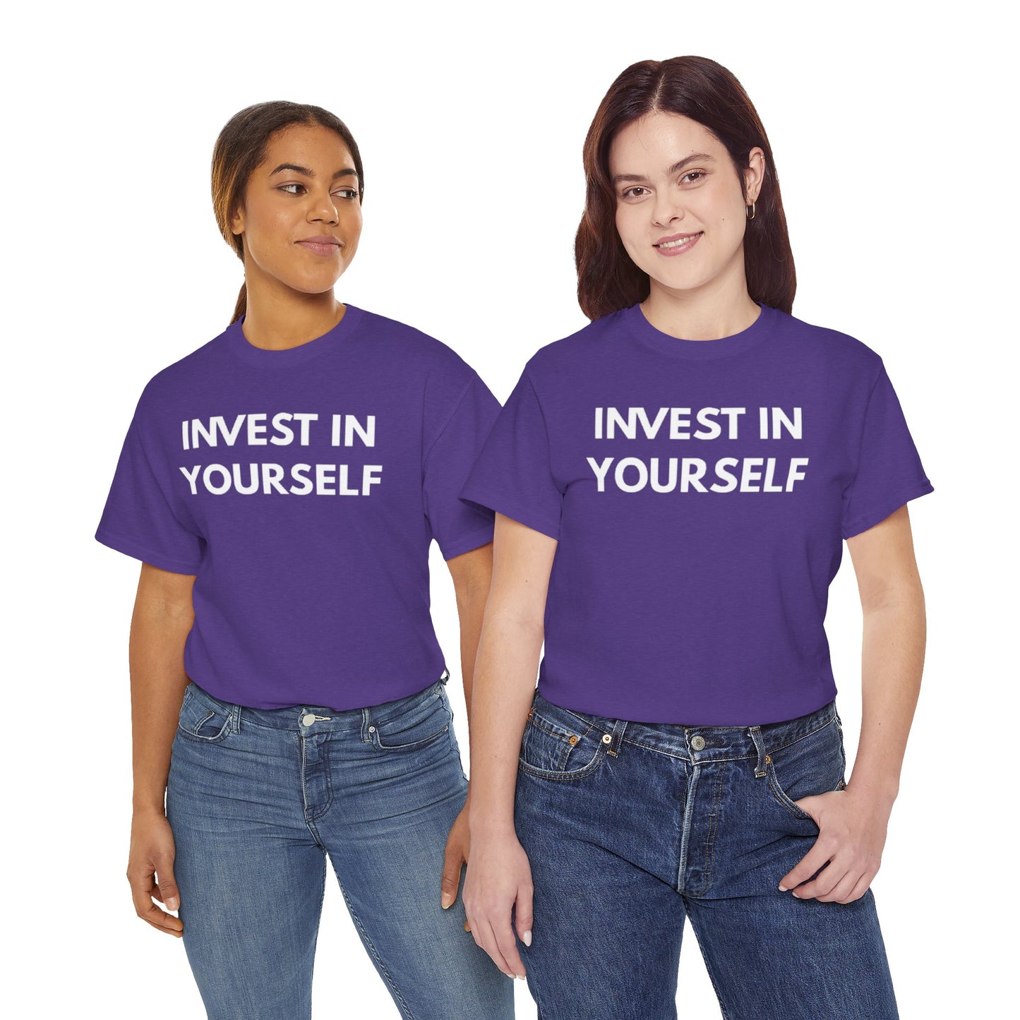 Empowering Message Tee - Invest in Yourself, Motivational Shirt, Unisex Cotton Tee, Gift for Entrepreneurs, Self-Care Apparel, Daily [...]