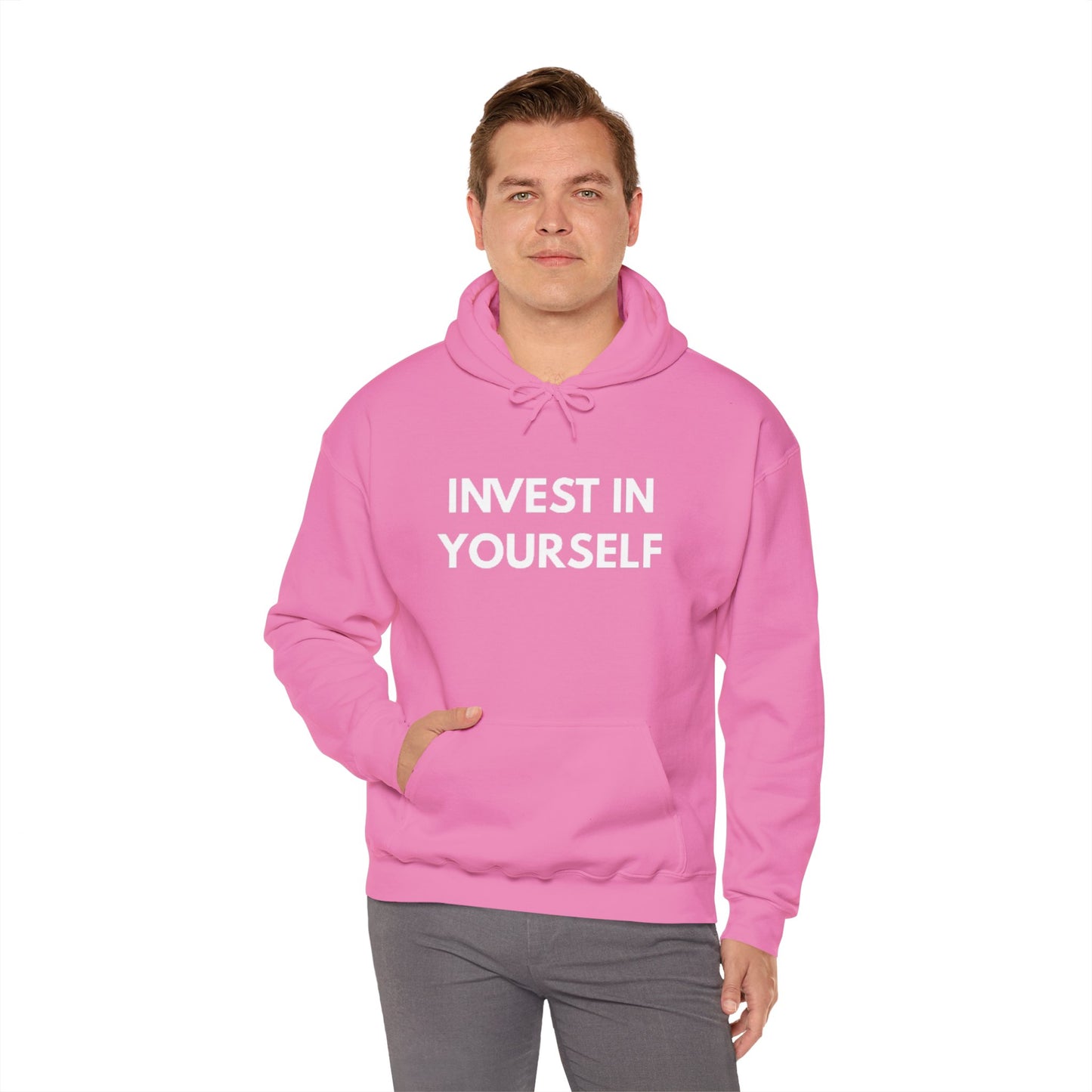 Invest In Yourself Hoodie, Motivational Sweatshirt for Self-Care, Unisex Comfortable Hoodie, Gift for Friends, Cozy Everyday Wear