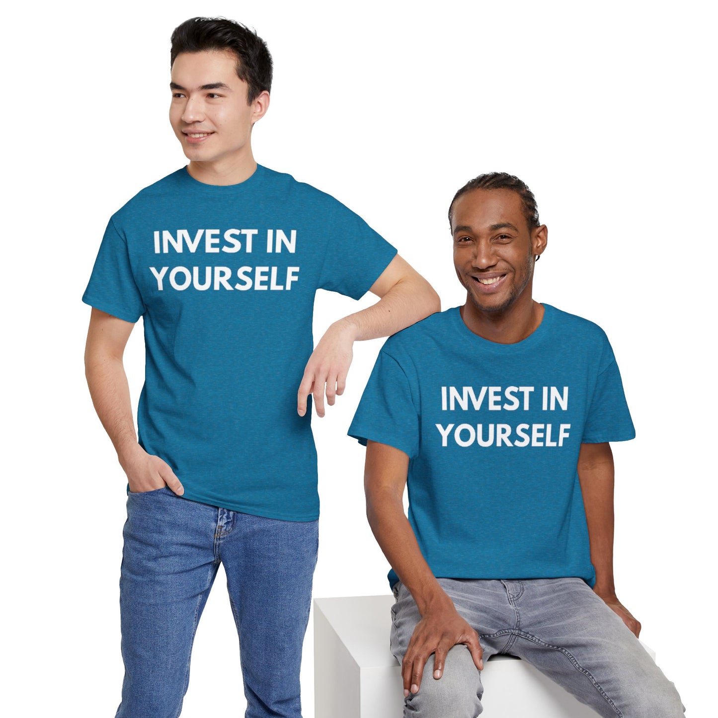 Empowering Message Tee - Invest in Yourself, Motivational Shirt, Unisex Cotton Tee, Gift for Entrepreneurs, Self-Care Apparel, Daily [...]