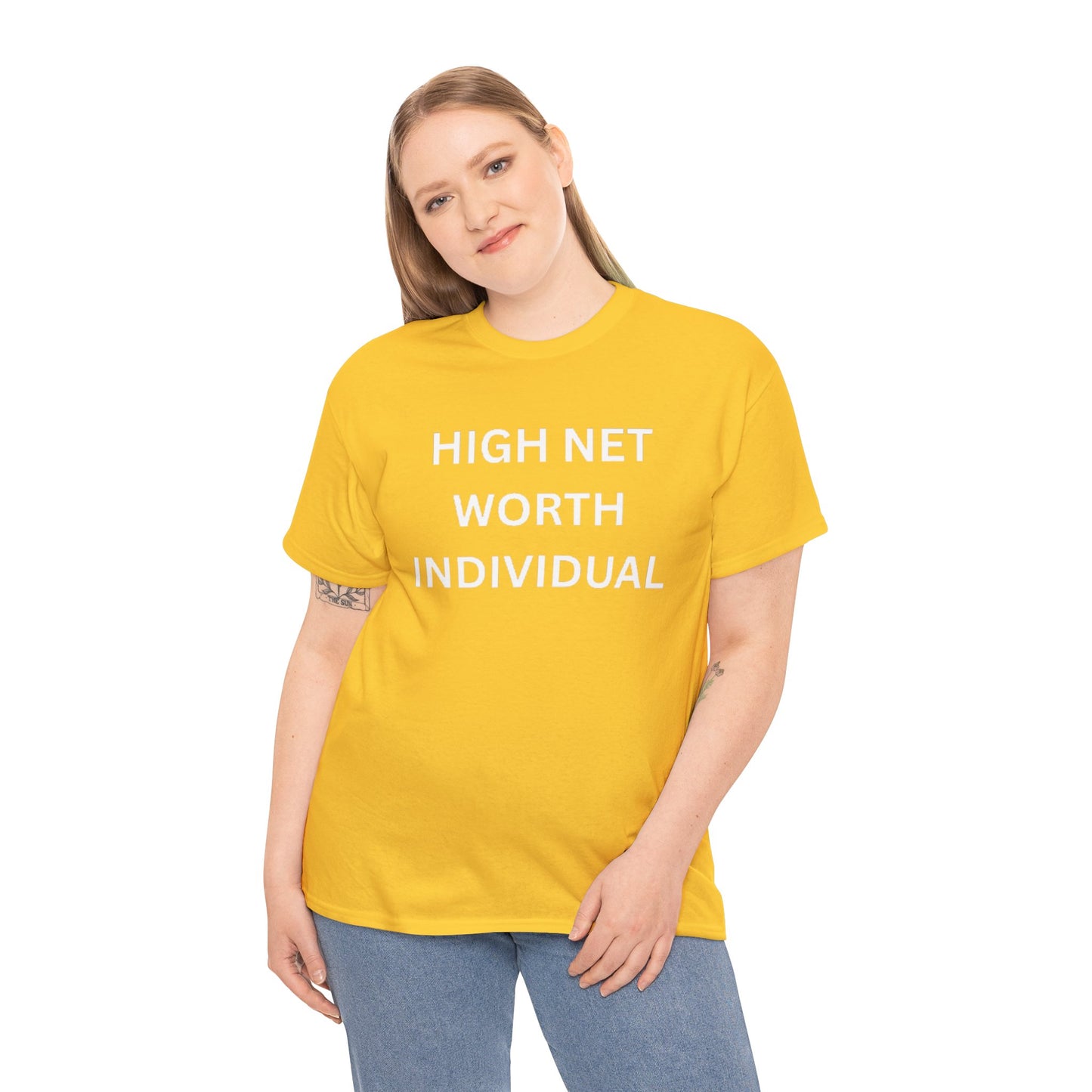 High Net Worth Individual Tee, Funny T-Shirt, Gift for Wealthy Friends, Casual Wear, Everyday Humor Shirt, Budget Friendly Style