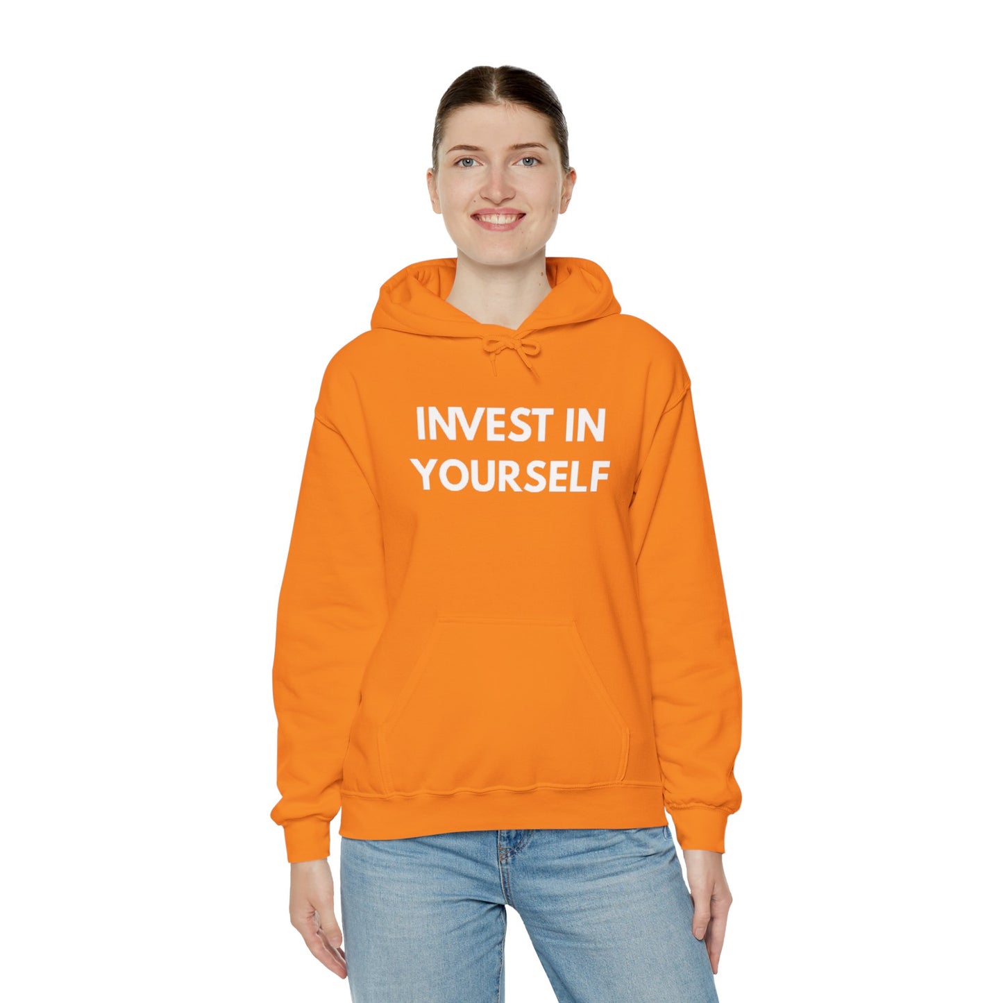 Invest In Yourself Hoodie, Motivational Sweatshirt for Self-Care, Unisex Comfortable Hoodie, Gift for Friends, Cozy Everyday Wear