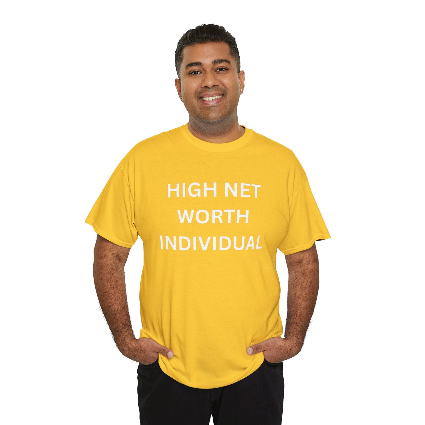 High Net Worth Individual Tee, Funny T-Shirt, Gift for Wealthy Friends, Casual Wear, Everyday Humor Shirt, Budget Friendly Style