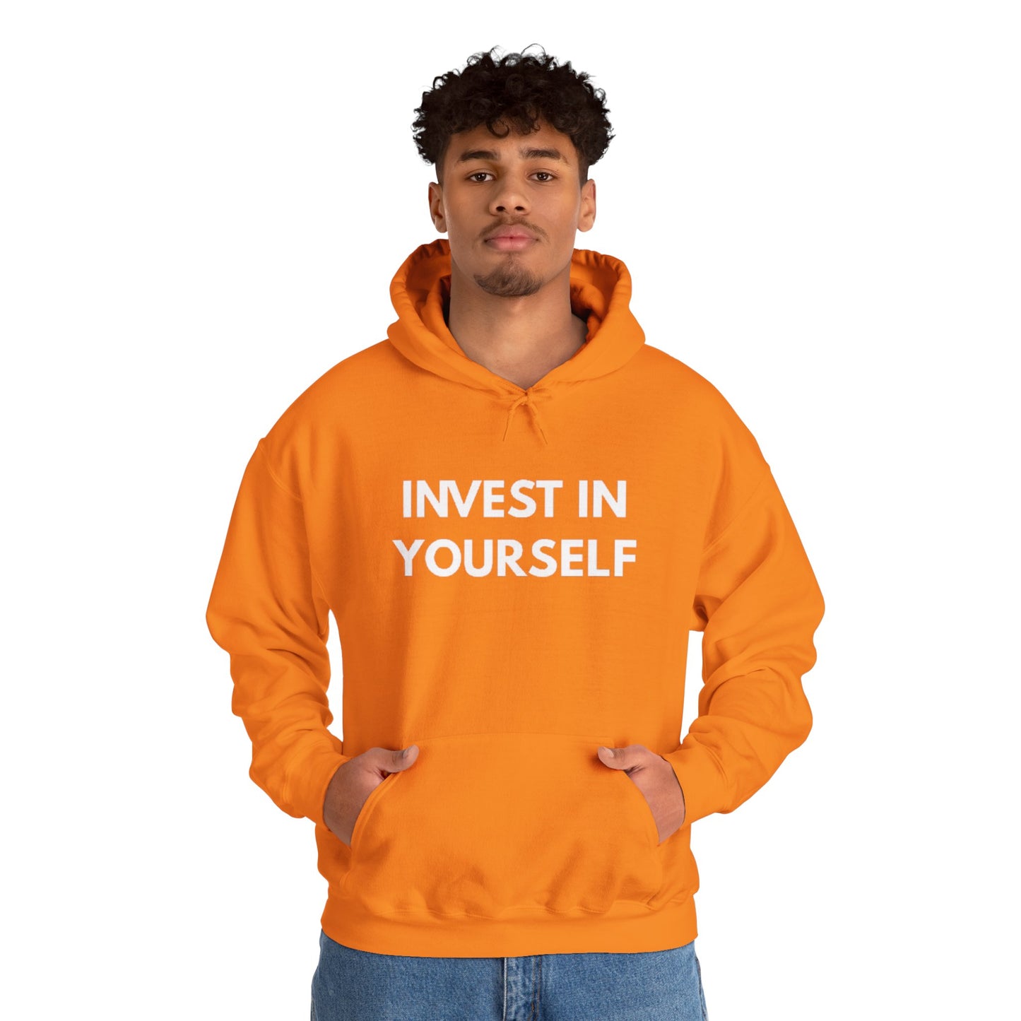 Invest In Yourself Hoodie, Motivational Sweatshirt for Self-Care, Unisex Comfortable Hoodie, Gift for Friends, Cozy Everyday Wear