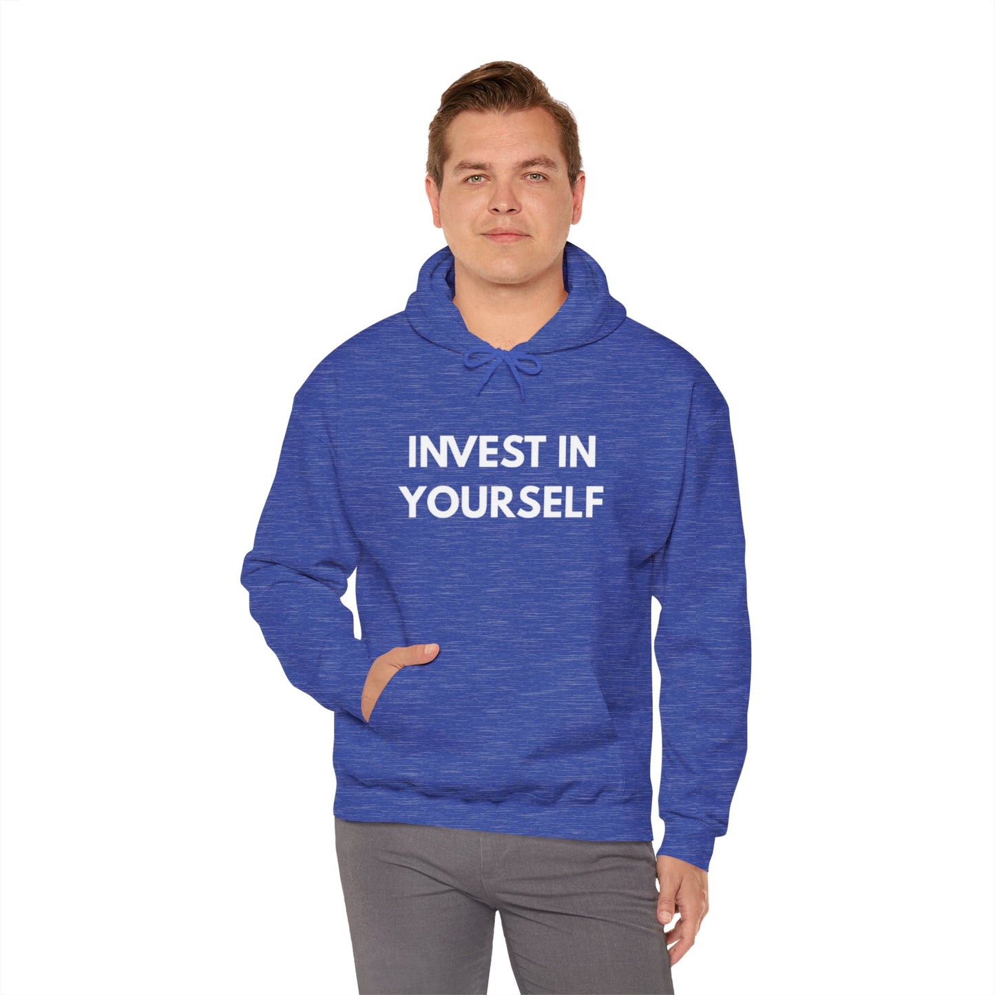 Invest In Yourself Hoodie, Motivational Sweatshirt for Self-Care, Unisex Comfortable Hoodie, Gift for Friends, Cozy Everyday Wear
