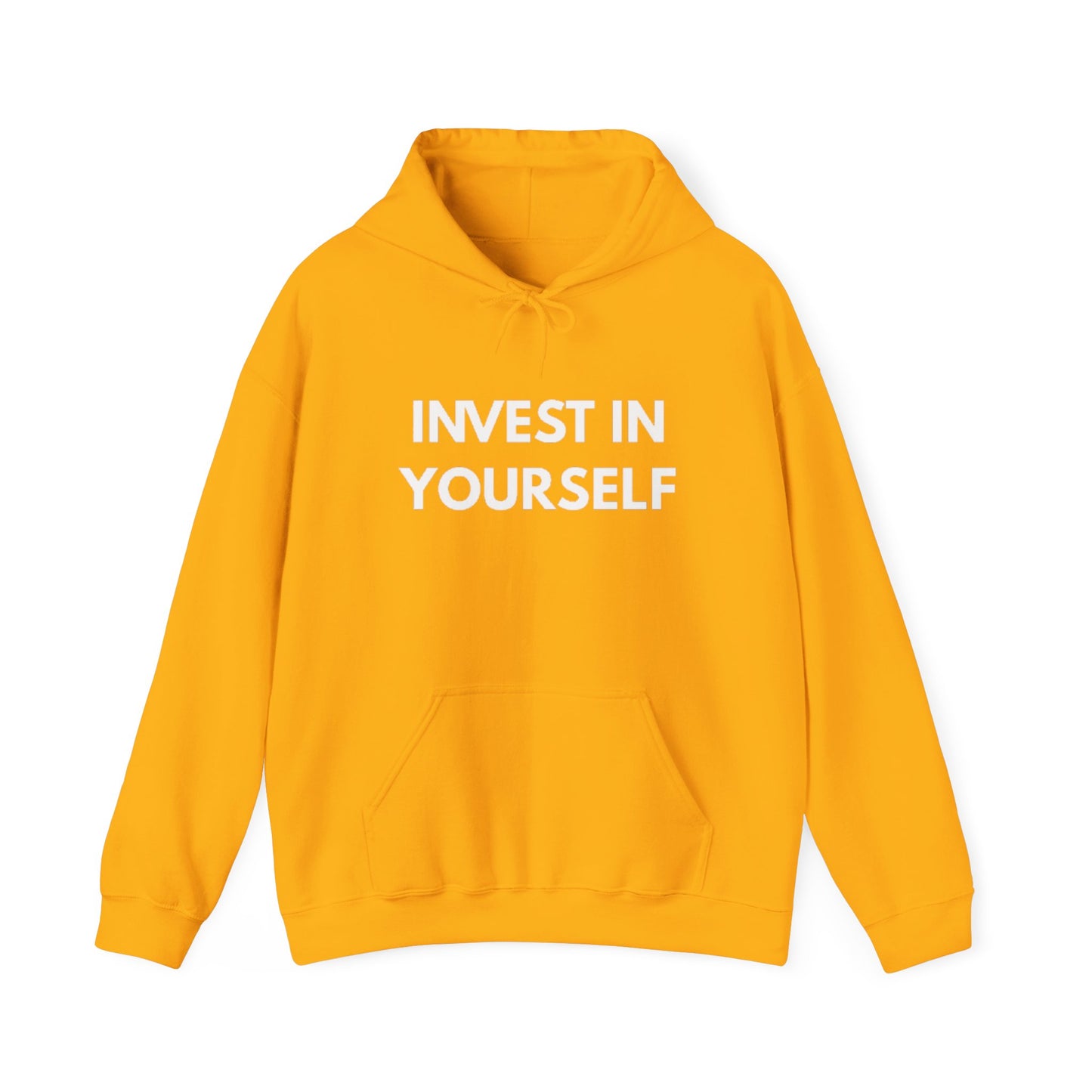 Invest In Yourself Hoodie, Motivational Sweatshirt for Self-Care, Unisex Comfortable Hoodie, Gift for Friends, Cozy Everyday Wear
