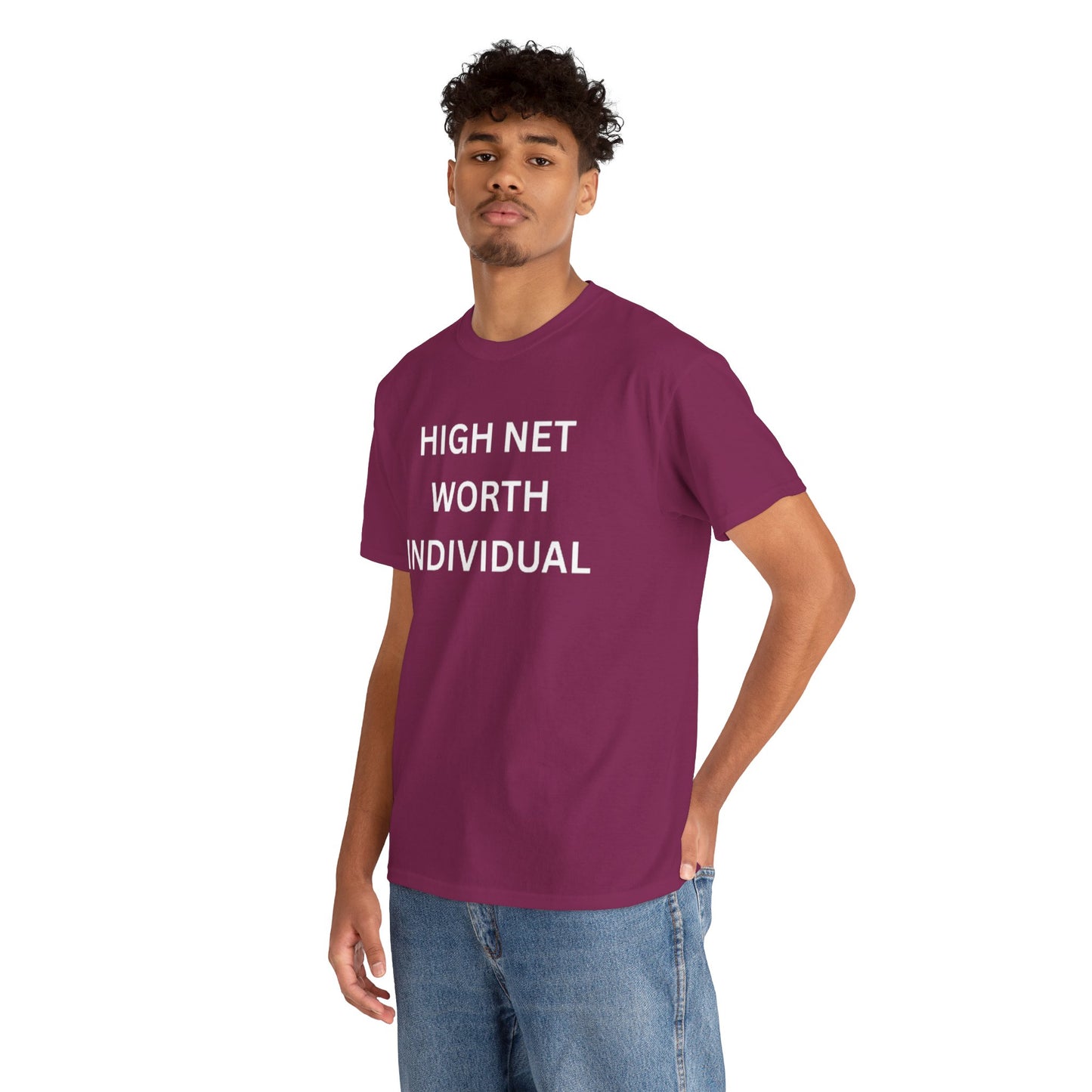 High Net Worth Individual Tee, Funny T-Shirt, Gift for Wealthy Friends, Casual Wear, Everyday Humor Shirt, Budget Friendly Style