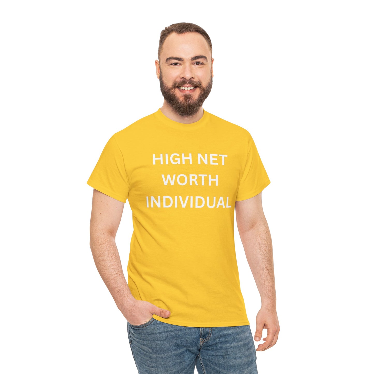 High Net Worth Individual Tee, Funny T-Shirt, Gift for Wealthy Friends, Casual Wear, Everyday Humor Shirt, Budget Friendly Style