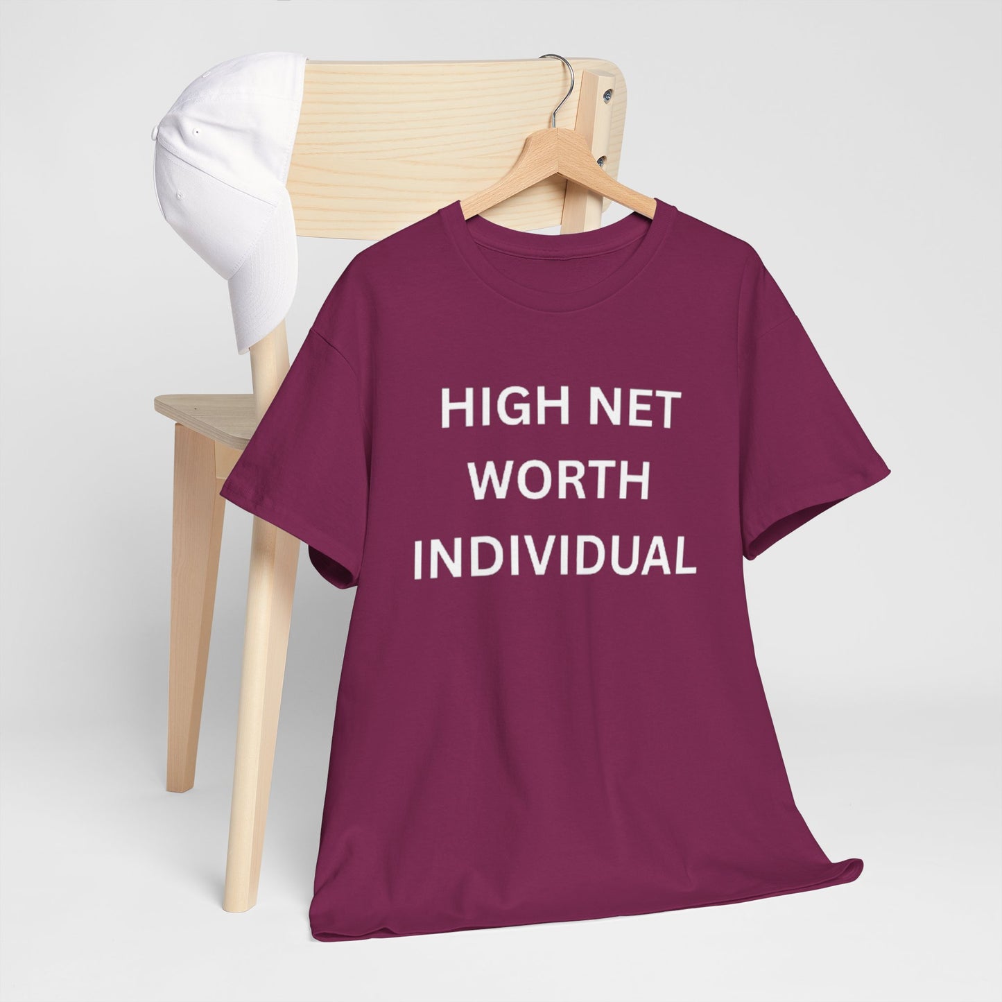 High Net Worth Individual Tee, Funny T-Shirt, Gift for Wealthy Friends, Casual Wear, Everyday Humor Shirt, Budget Friendly Style