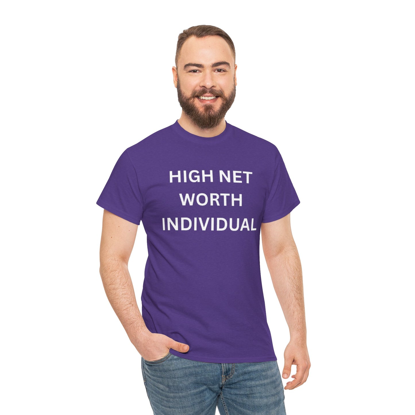 High Net Worth Individual Tee, Funny T-Shirt, Gift for Wealthy Friends, Casual Wear, Everyday Humor Shirt, Budget Friendly Style
