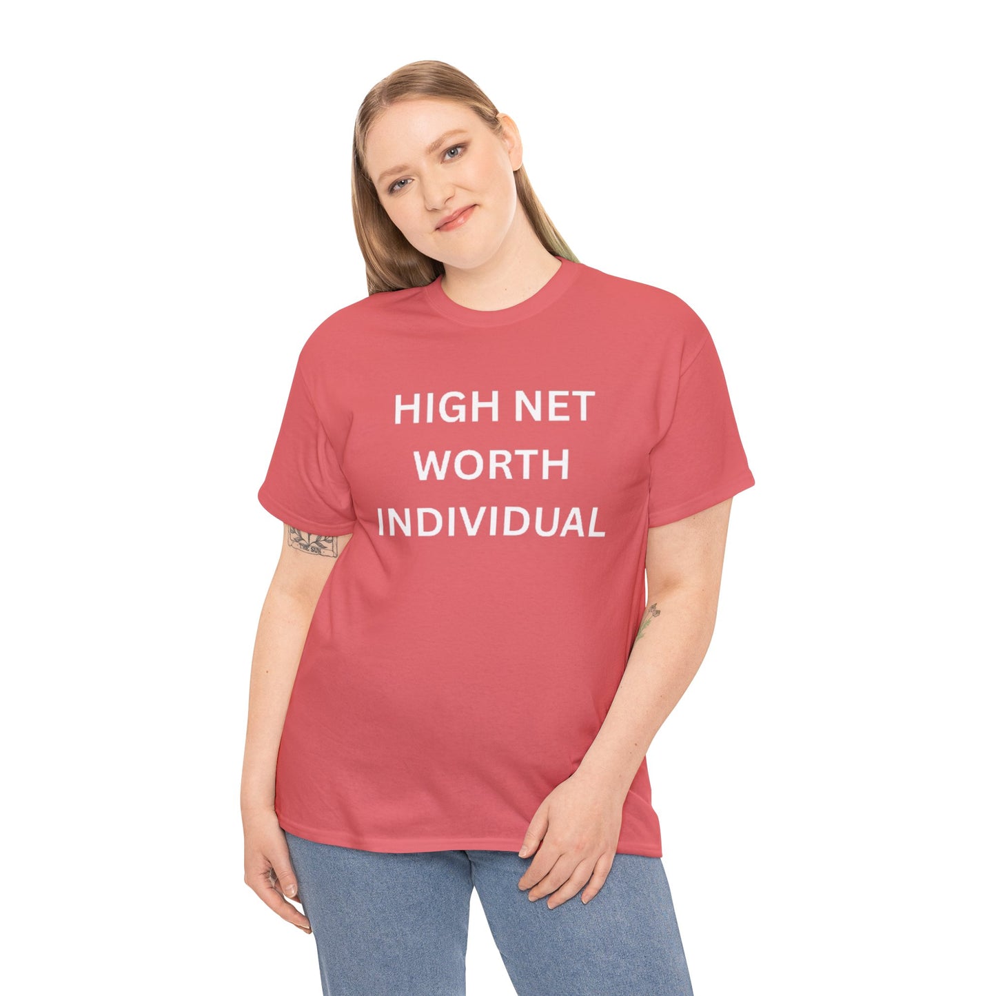 High Net Worth Individual Tee, Funny T-Shirt, Gift for Wealthy Friends, Casual Wear, Everyday Humor Shirt, Budget Friendly Style