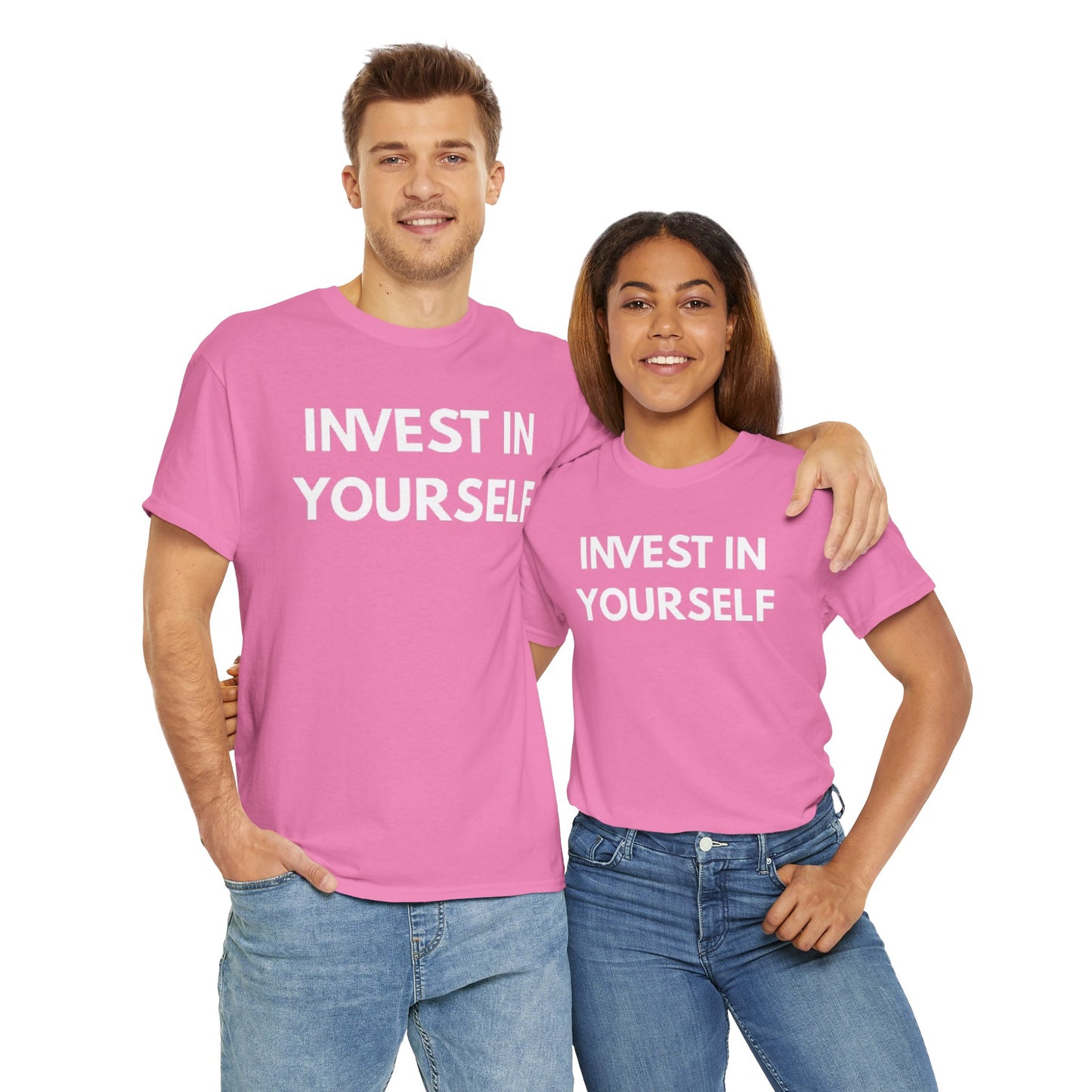 Empowering Message Tee - Invest in Yourself, Motivational Shirt, Unisex Cotton Tee, Gift for Entrepreneurs, Self-Care Apparel, Daily [...]