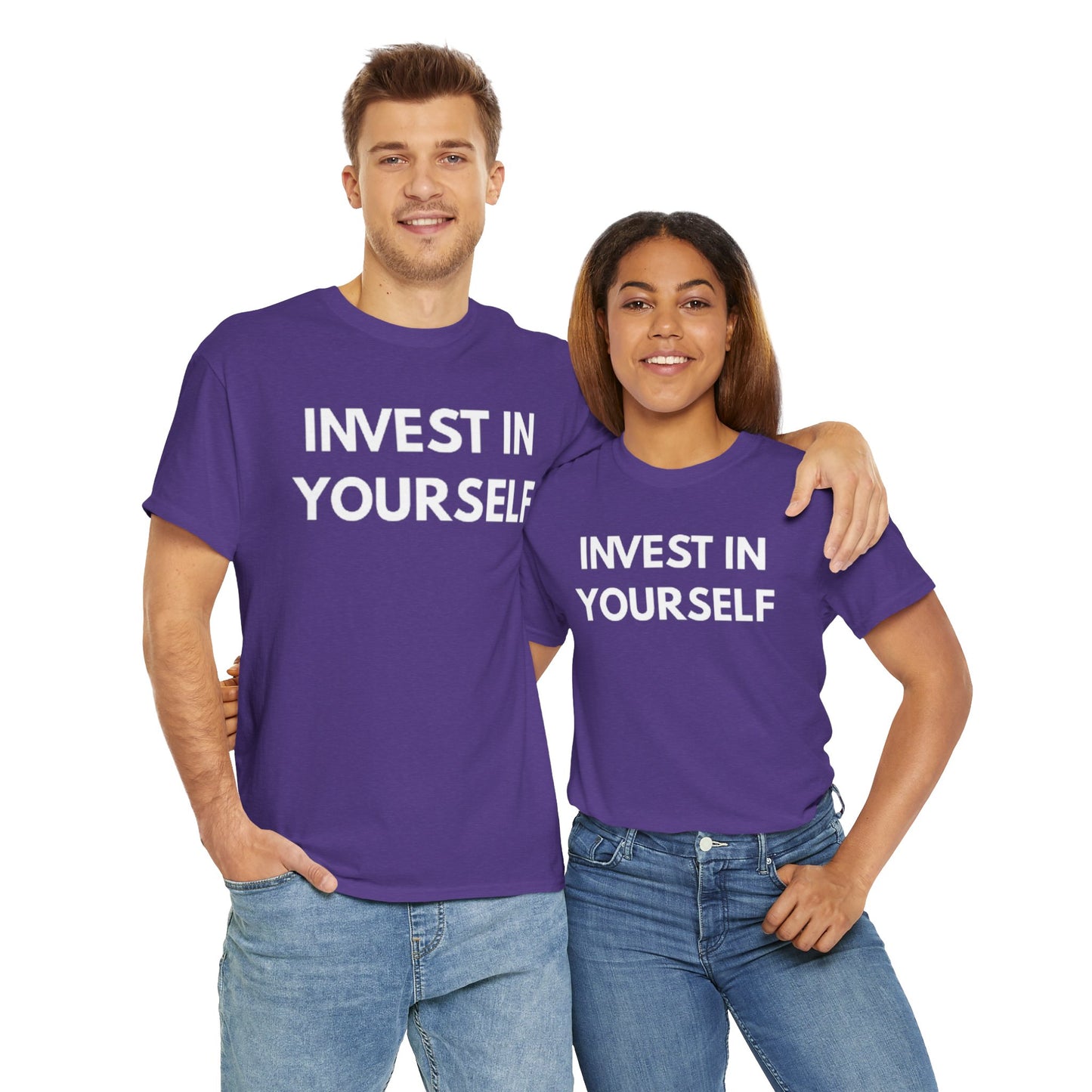 Empowering Message Tee - Invest in Yourself, Motivational Shirt, Unisex Cotton Tee, Gift for Entrepreneurs, Self-Care Apparel, Daily [...]