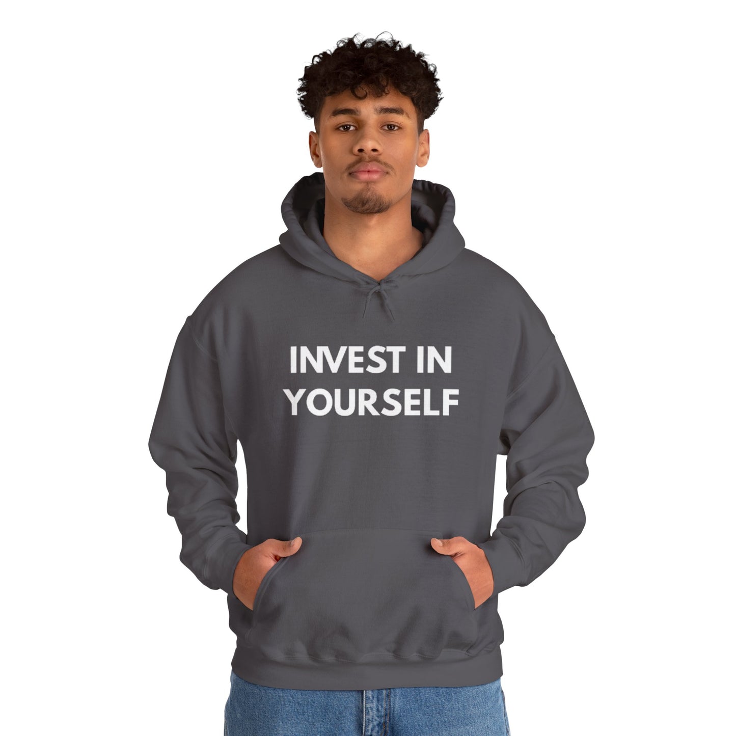 Invest In Yourself Hoodie, Motivational Sweatshirt for Self-Care, Unisex Comfortable Hoodie, Gift for Friends, Cozy Everyday Wear