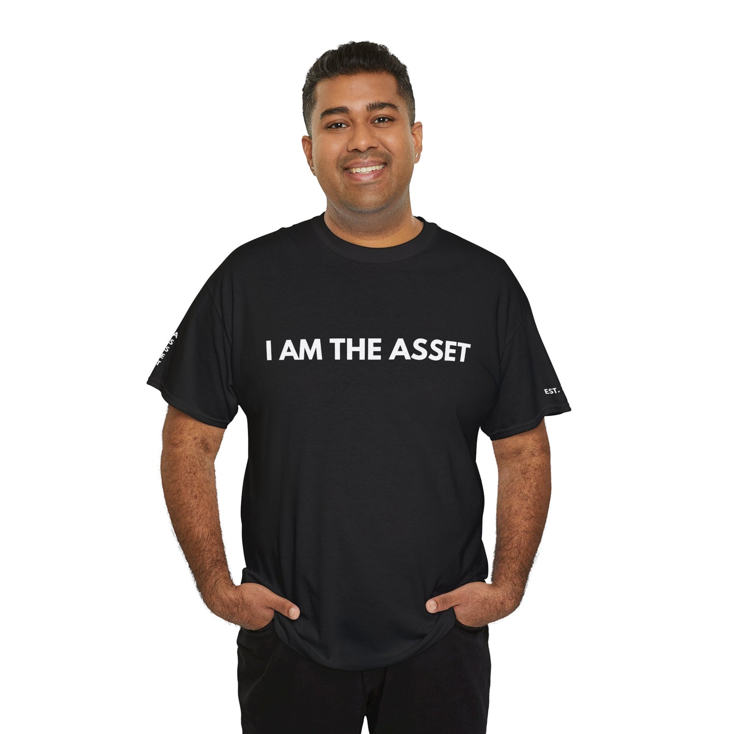Empowering Statement Tee - I AM THE ASSET, Unisex Cotton Shirt for Motivation, Gift for Entrepreneurs, Casual Wear