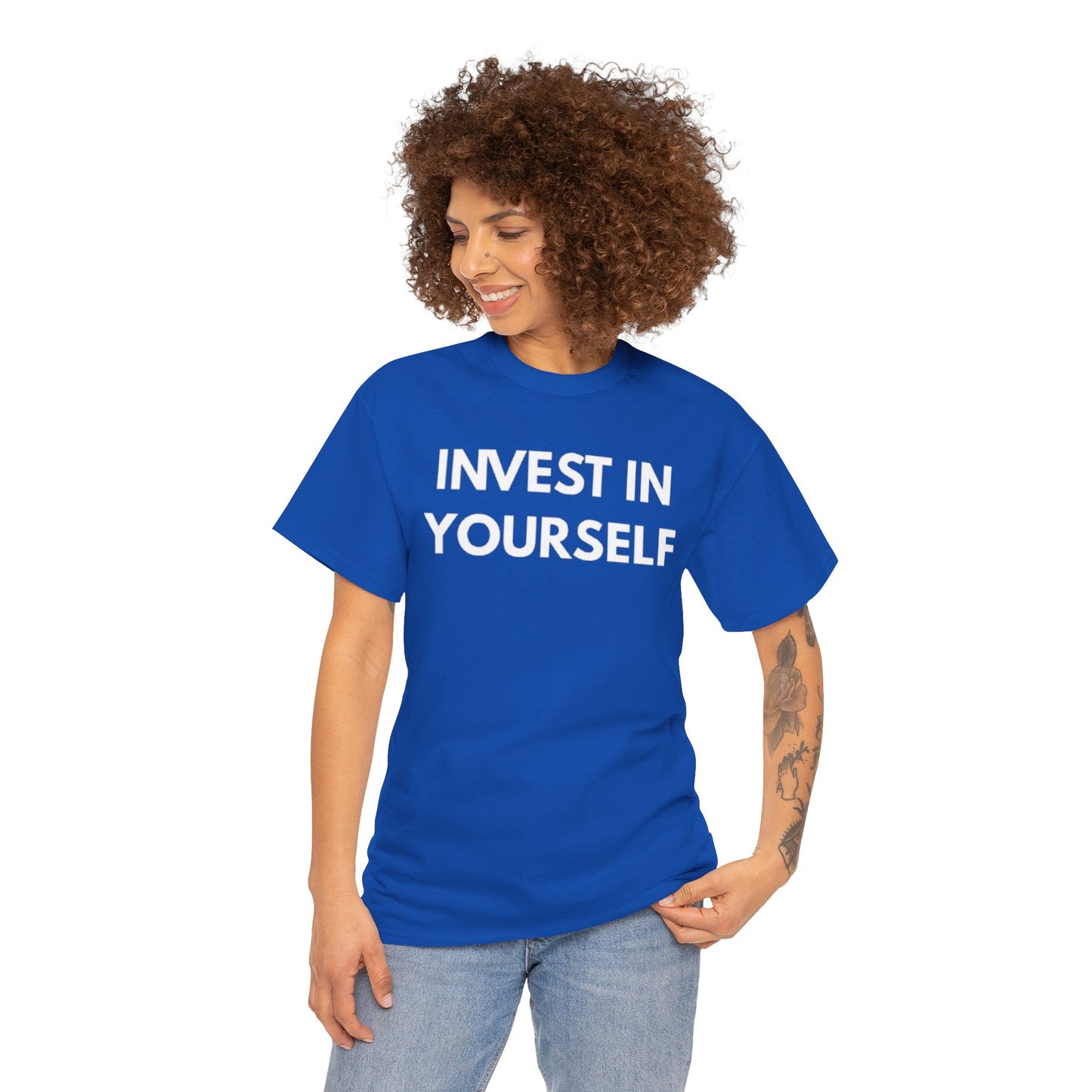 Empowering Message Tee - Invest in Yourself, Motivational Shirt, Unisex Cotton Tee, Gift for Entrepreneurs, Self-Care Apparel, Daily [...]