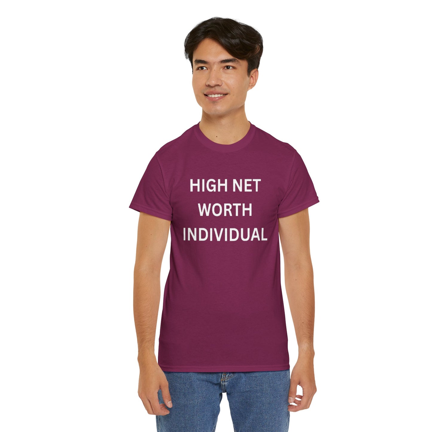 High Net Worth Individual Tee, Funny T-Shirt, Gift for Wealthy Friends, Casual Wear, Everyday Humor Shirt, Budget Friendly Style