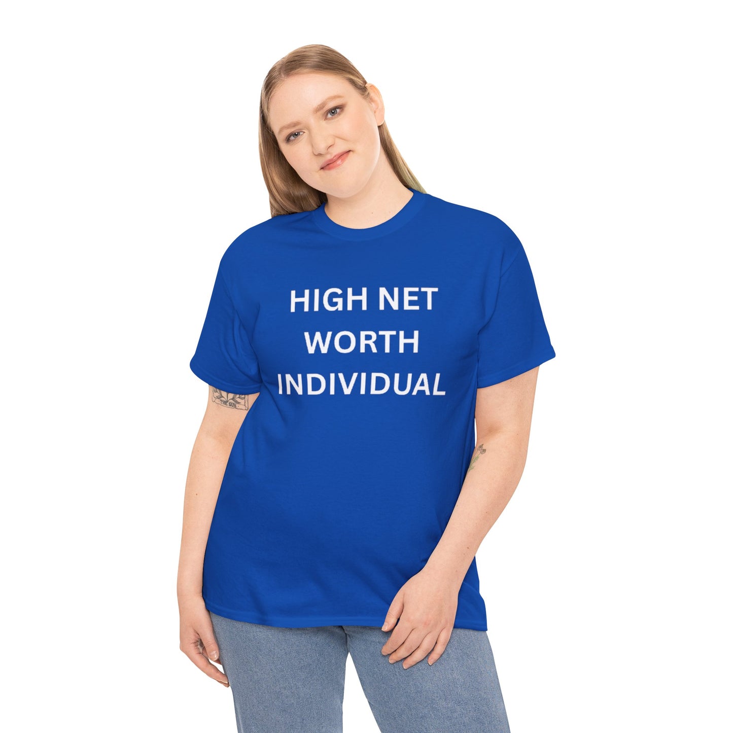 High Net Worth Individual Tee, Funny T-Shirt, Gift for Wealthy Friends, Casual Wear, Everyday Humor Shirt, Budget Friendly Style