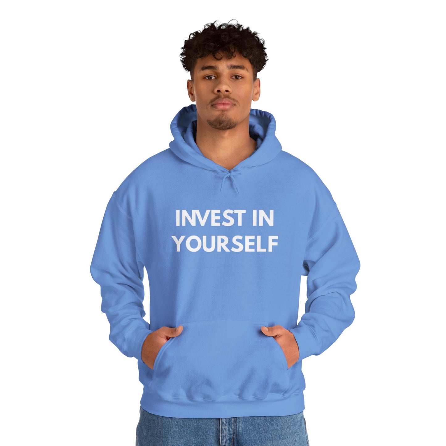 Invest In Yourself Hoodie, Motivational Sweatshirt for Self-Care, Unisex Comfortable Hoodie, Gift for Friends, Cozy Everyday Wear
