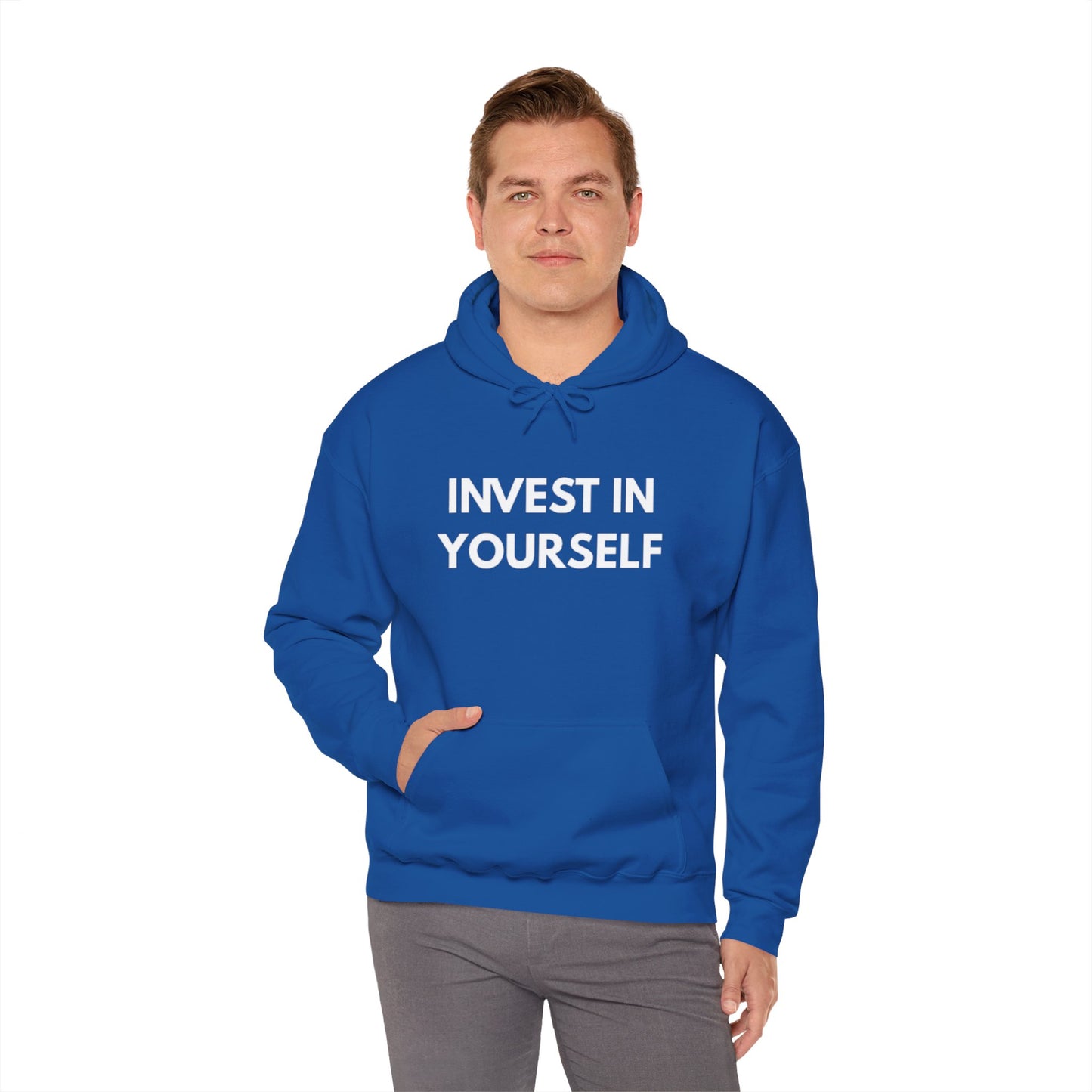 Invest In Yourself Hoodie, Motivational Sweatshirt for Self-Care, Unisex Comfortable Hoodie, Gift for Friends, Cozy Everyday Wear