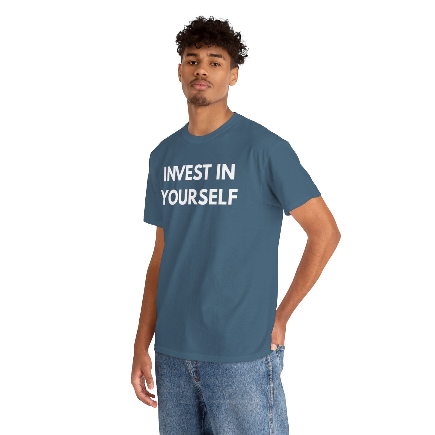 Empowering Message Tee - Invest in Yourself, Motivational Shirt, Unisex Cotton Tee, Gift for Entrepreneurs, Self-Care Apparel, Daily [...]