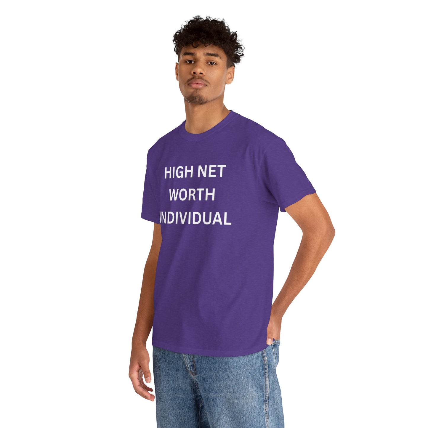 High Net Worth Individual Tee, Funny T-Shirt, Gift for Wealthy Friends, Casual Wear, Everyday Humor Shirt, Budget Friendly Style