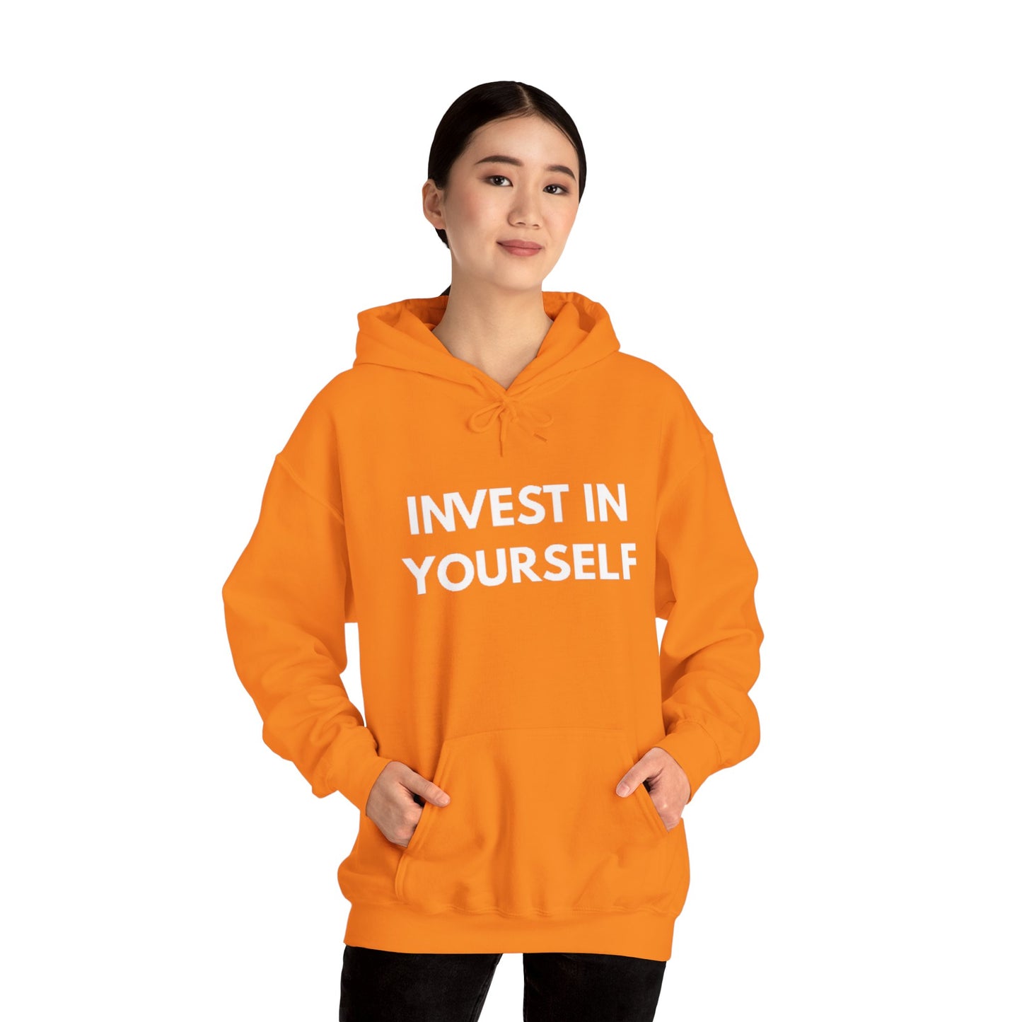 Invest In Yourself Hoodie, Motivational Sweatshirt for Self-Care, Unisex Comfortable Hoodie, Gift for Friends, Cozy Everyday Wear