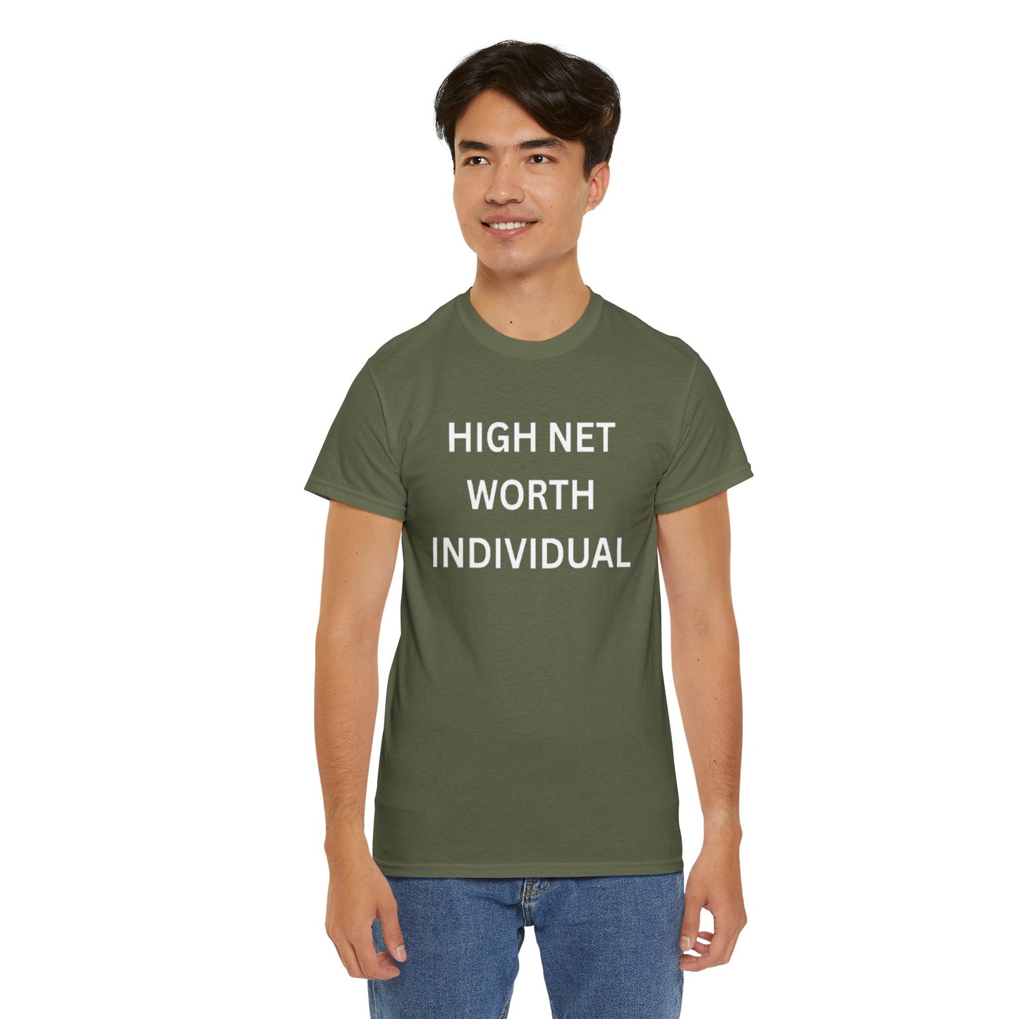 High Net Worth Individual Tee, Funny T-Shirt, Gift for Wealthy Friends, Casual Wear, Everyday Humor Shirt, Budget Friendly Style