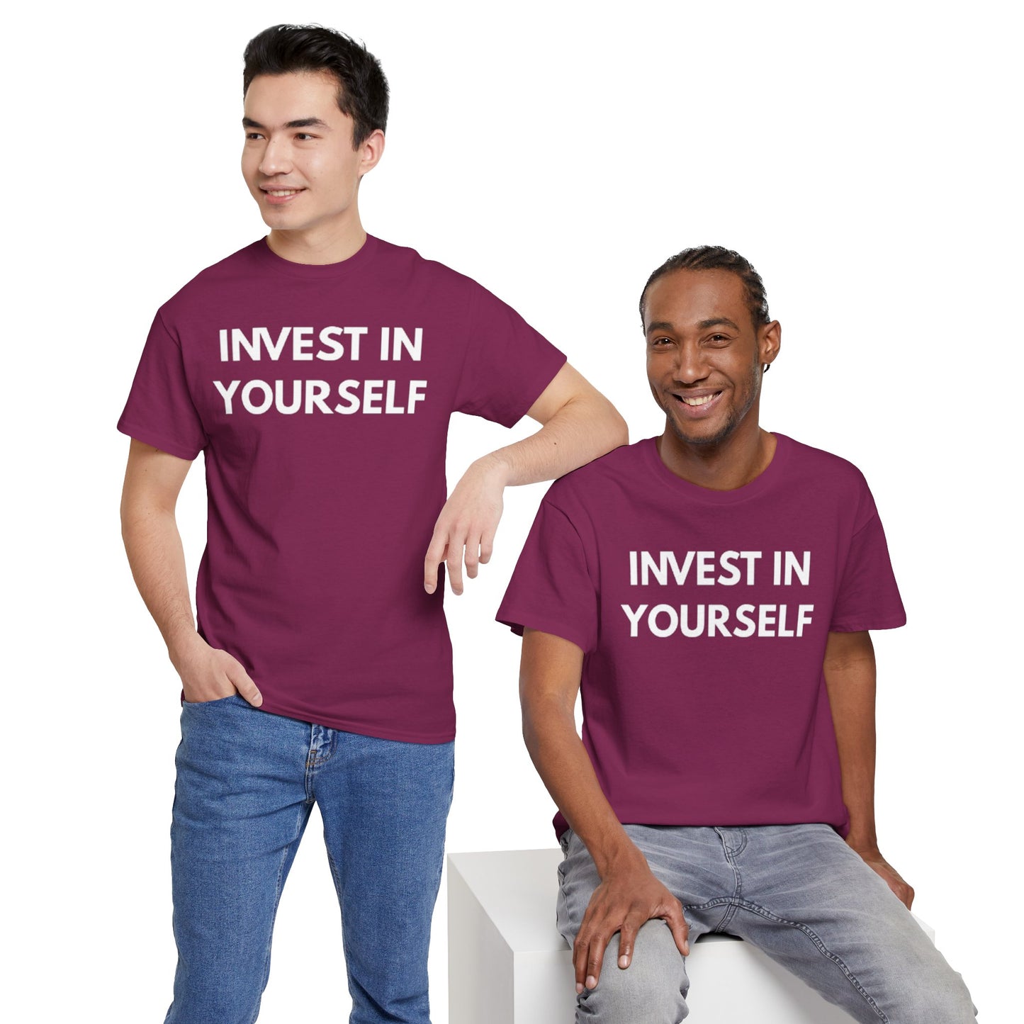 Empowering Message Tee - Invest in Yourself, Motivational Shirt, Unisex Cotton Tee, Gift for Entrepreneurs, Self-Care Apparel, Daily [...]