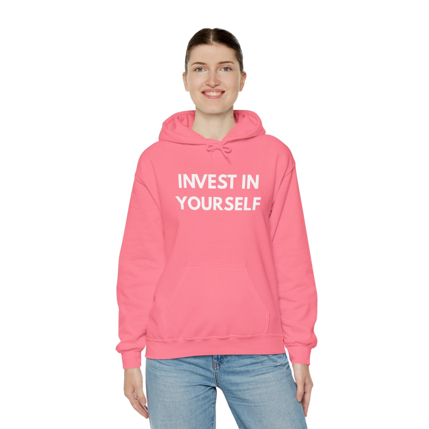 Invest In Yourself Hoodie, Motivational Sweatshirt for Self-Care, Unisex Comfortable Hoodie, Gift for Friends, Cozy Everyday Wear
