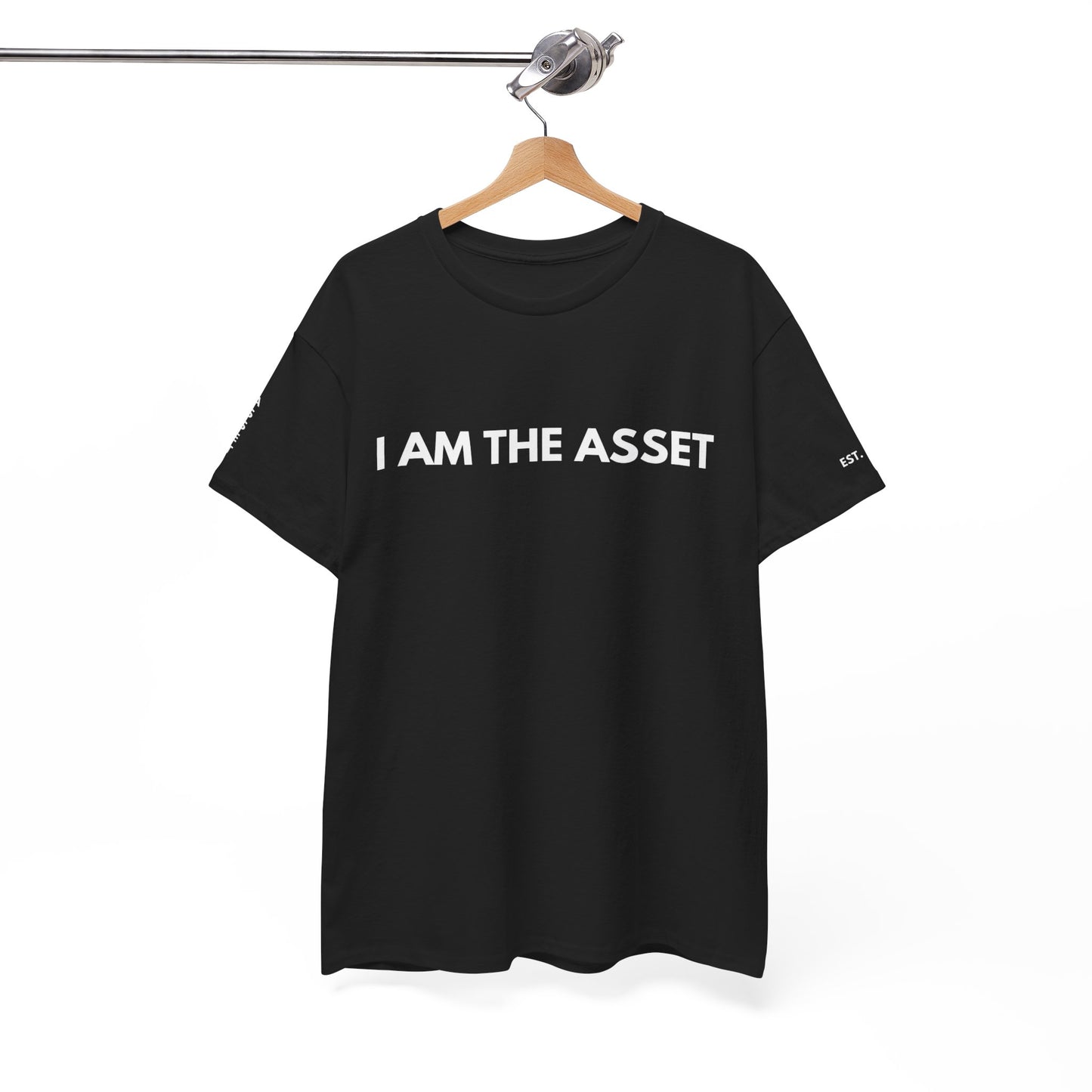 Empowering Statement Tee - I AM THE ASSET, Unisex Cotton Shirt for Motivation, Gift for Entrepreneurs, Casual Wear