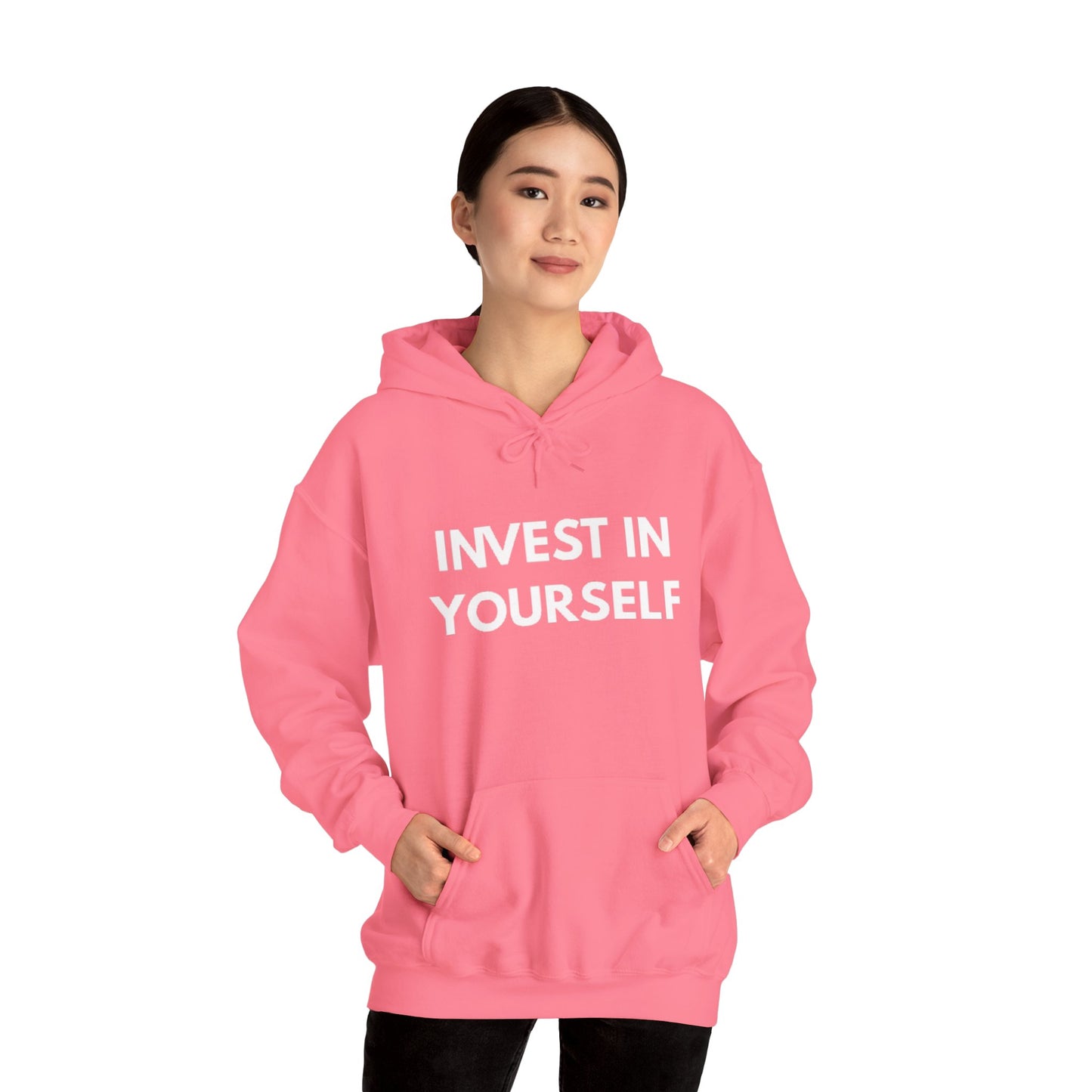 Invest In Yourself Hoodie, Motivational Sweatshirt for Self-Care, Unisex Comfortable Hoodie, Gift for Friends, Cozy Everyday Wear