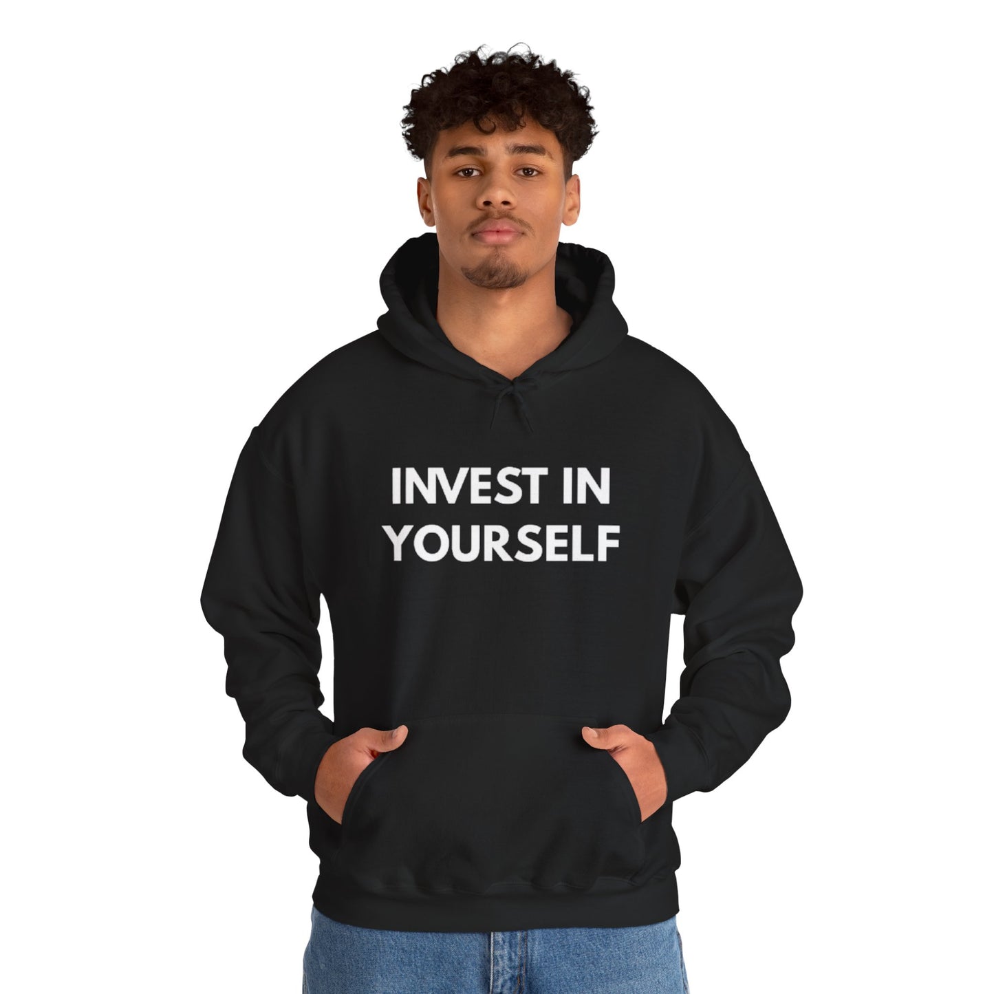 Invest In Yourself Hoodie, Motivational Sweatshirt for Self-Care, Unisex Comfortable Hoodie, Gift for Friends, Cozy Everyday Wear