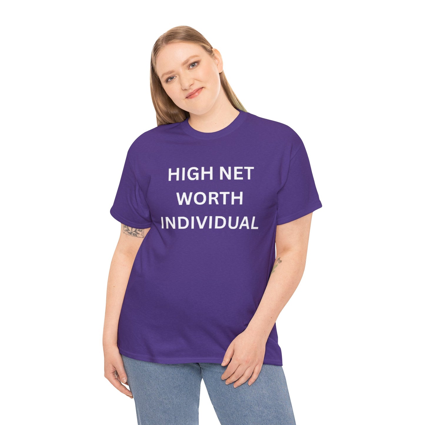 High Net Worth Individual Tee, Funny T-Shirt, Gift for Wealthy Friends, Casual Wear, Everyday Humor Shirt, Budget Friendly Style