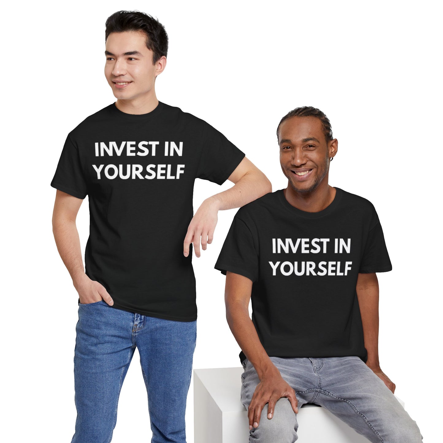 Empowering Message Tee - Invest in Yourself, Motivational Shirt, Unisex Cotton Tee, Gift for Entrepreneurs, Self-Care Apparel, Daily [...]